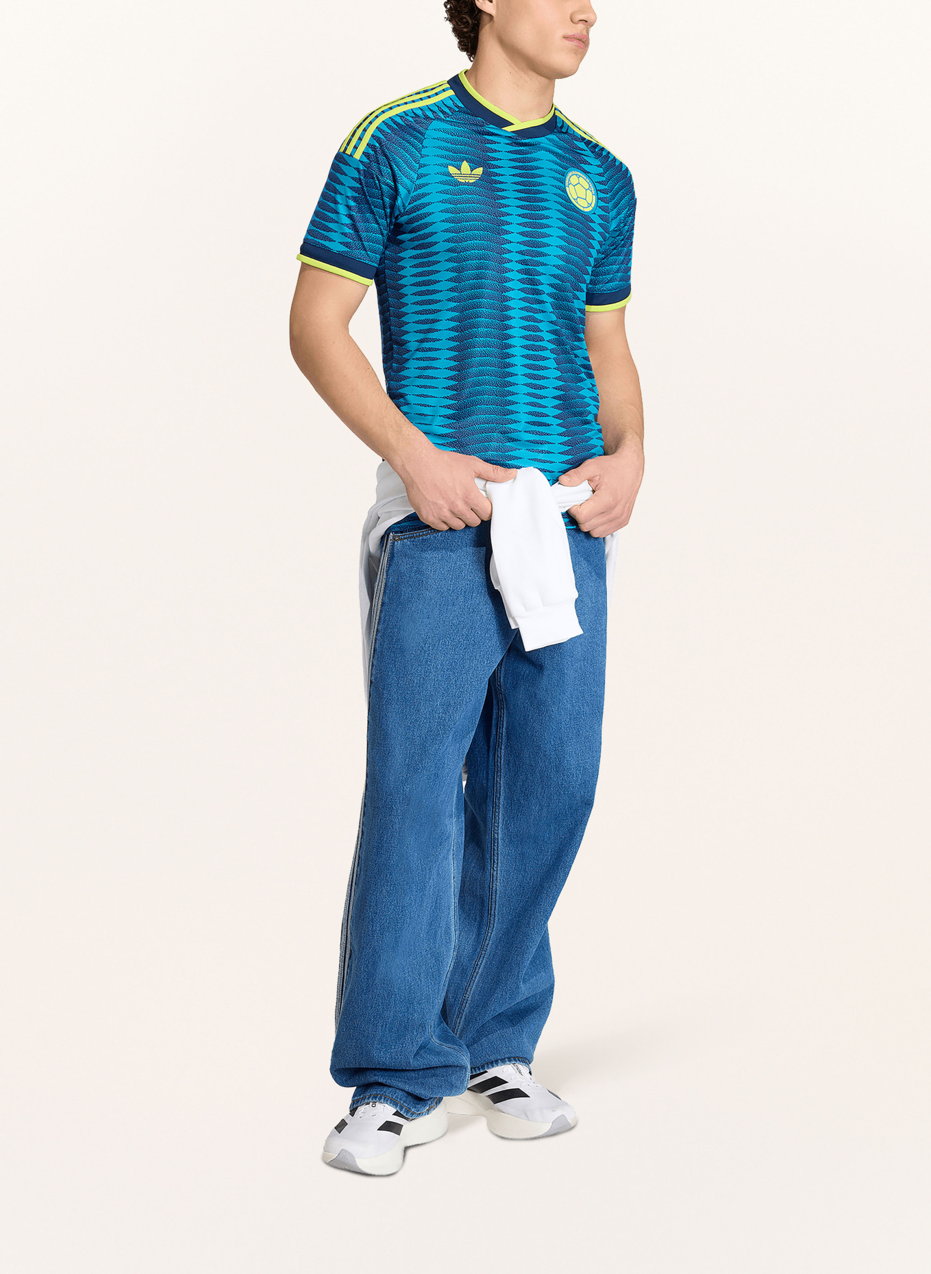 adidas Auswärtstrikot KOLUMBIEN 26: TÜRKIS / NEONGRÜN