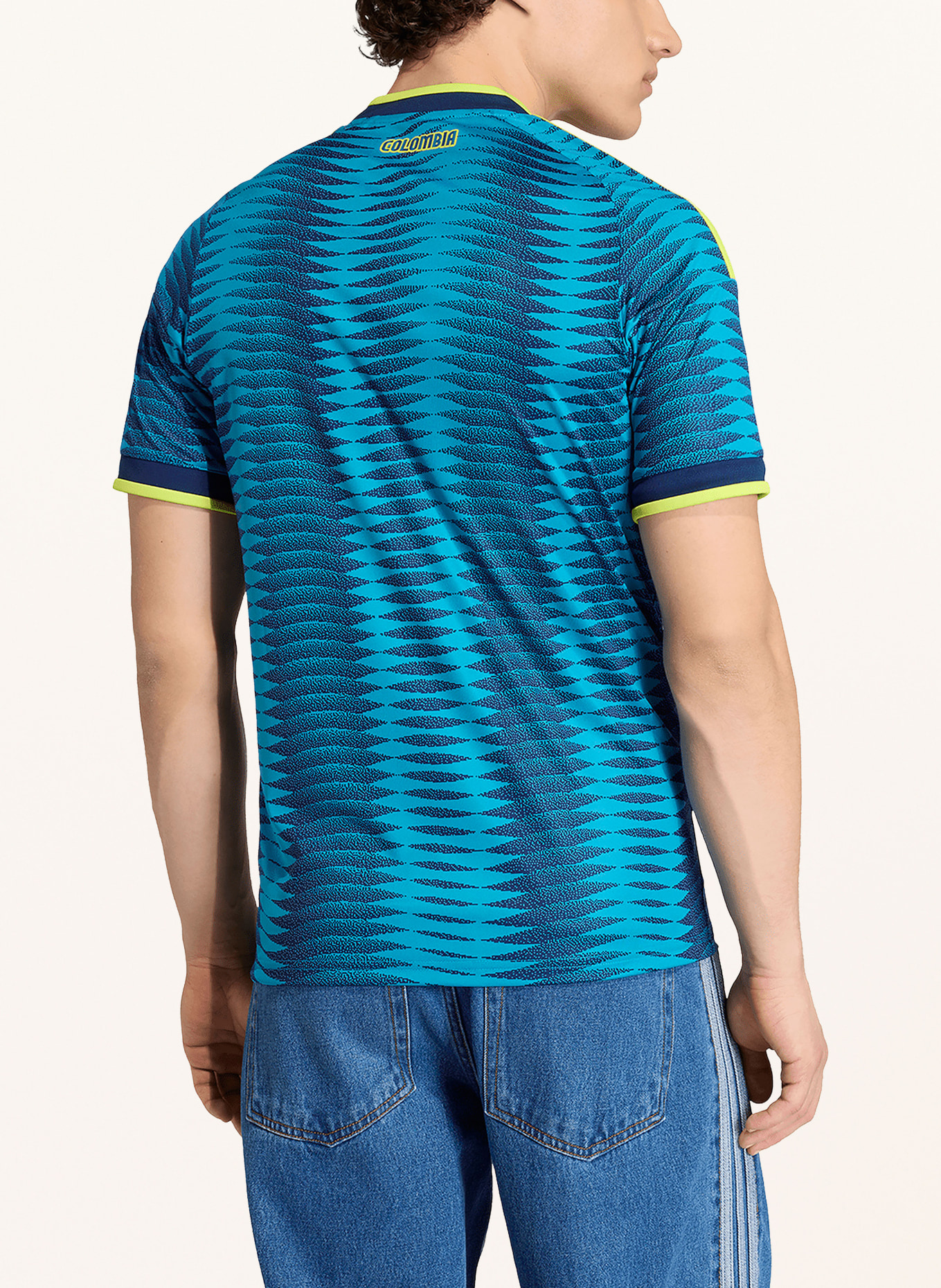 adidas Auswärtstrikot KOLUMBIEN 26: TÜRKIS / NEONGRÜN
