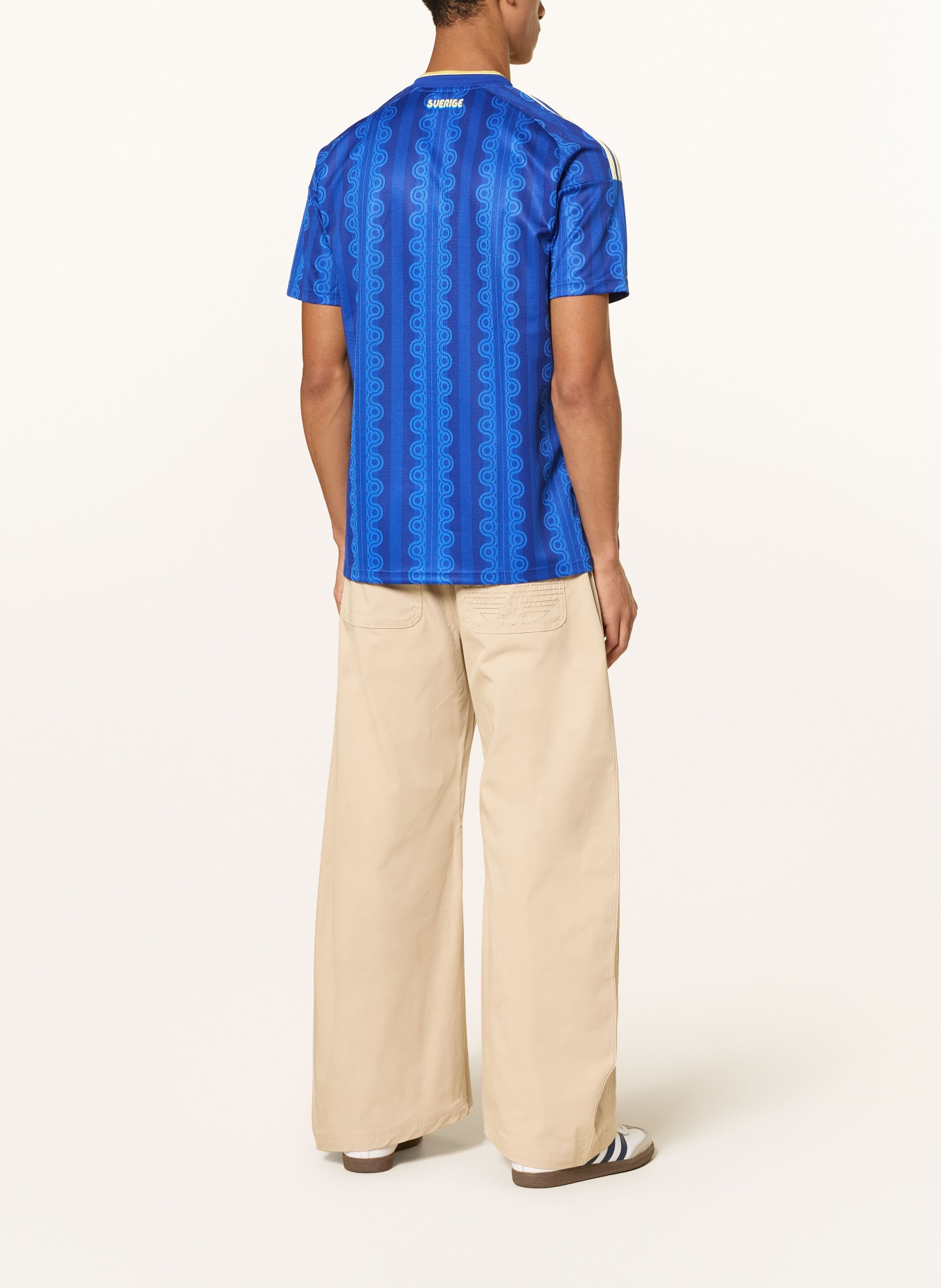 adidas Koszulka wyjazdowa SZWECJA 26: NIEBIESKI / JASNOŻÓŁTY