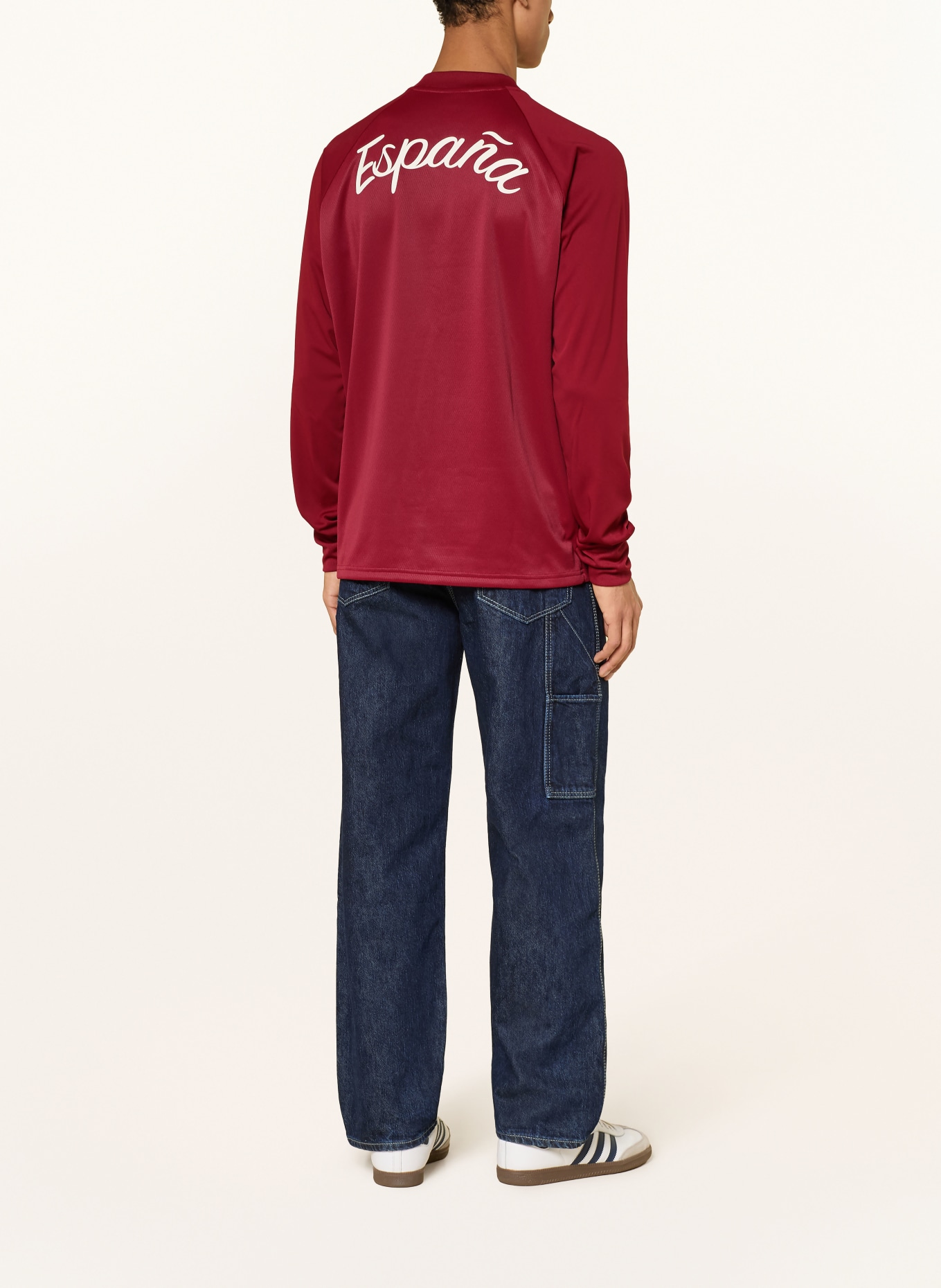 adidas Koszulka rozgrzewkowa HISZPANIA 26 WYJAZDOWA: CIEMNOCZERWONY