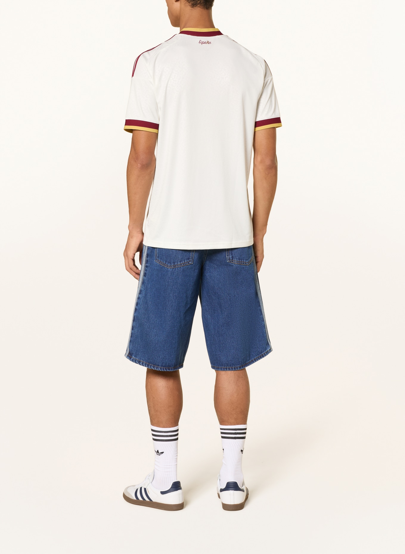 adidas Koszulka wyjazdowa HISZPANIA 26: BIAŁY / CIEMNOCZERWONY / ŻÓŁTY