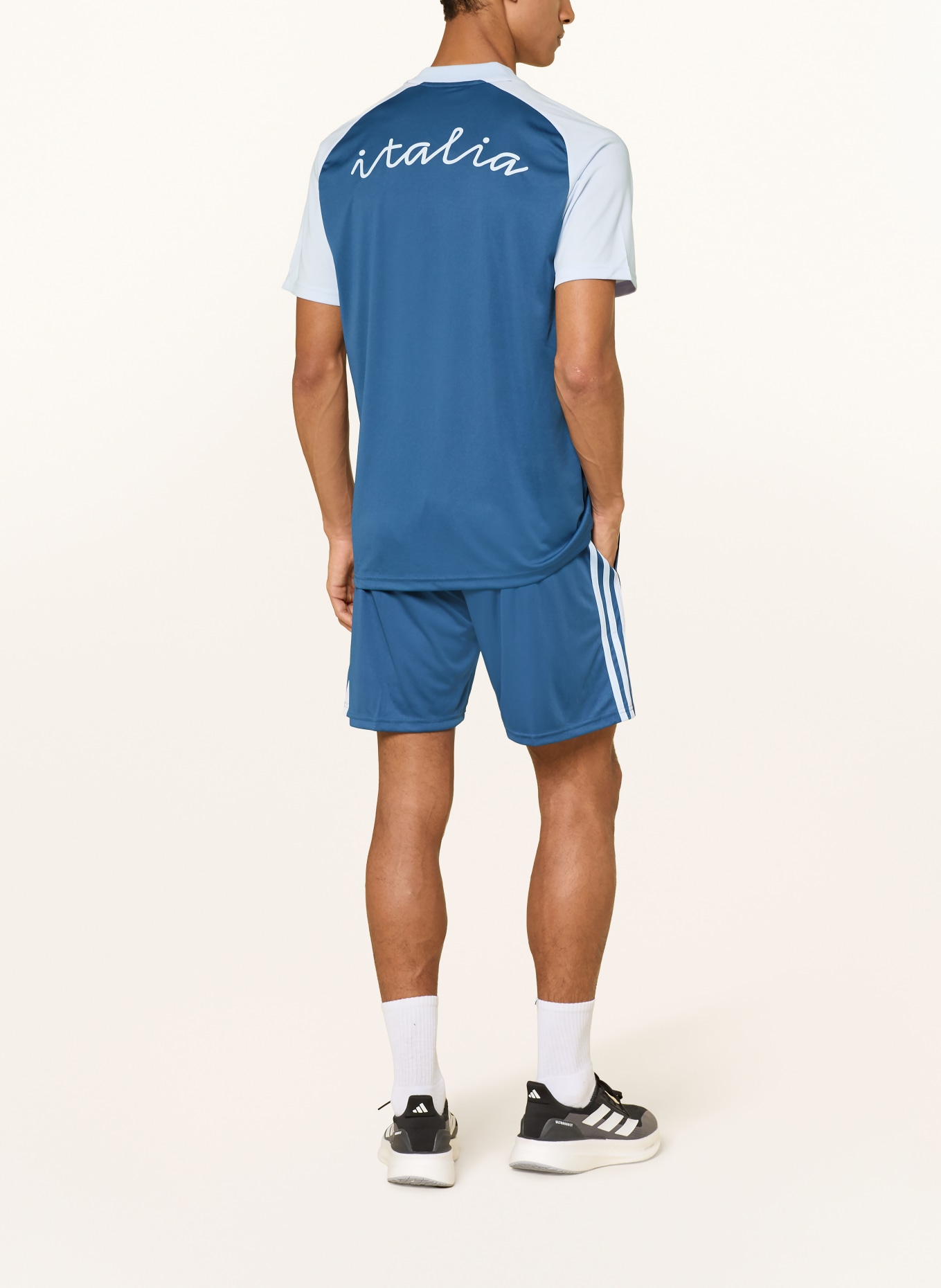 adidas Koszulka rozgrzewkowa WŁOCHY 26 WYJAZDOWA: NIEBIESKI / CZERWONY / JASNONIEBIESKI