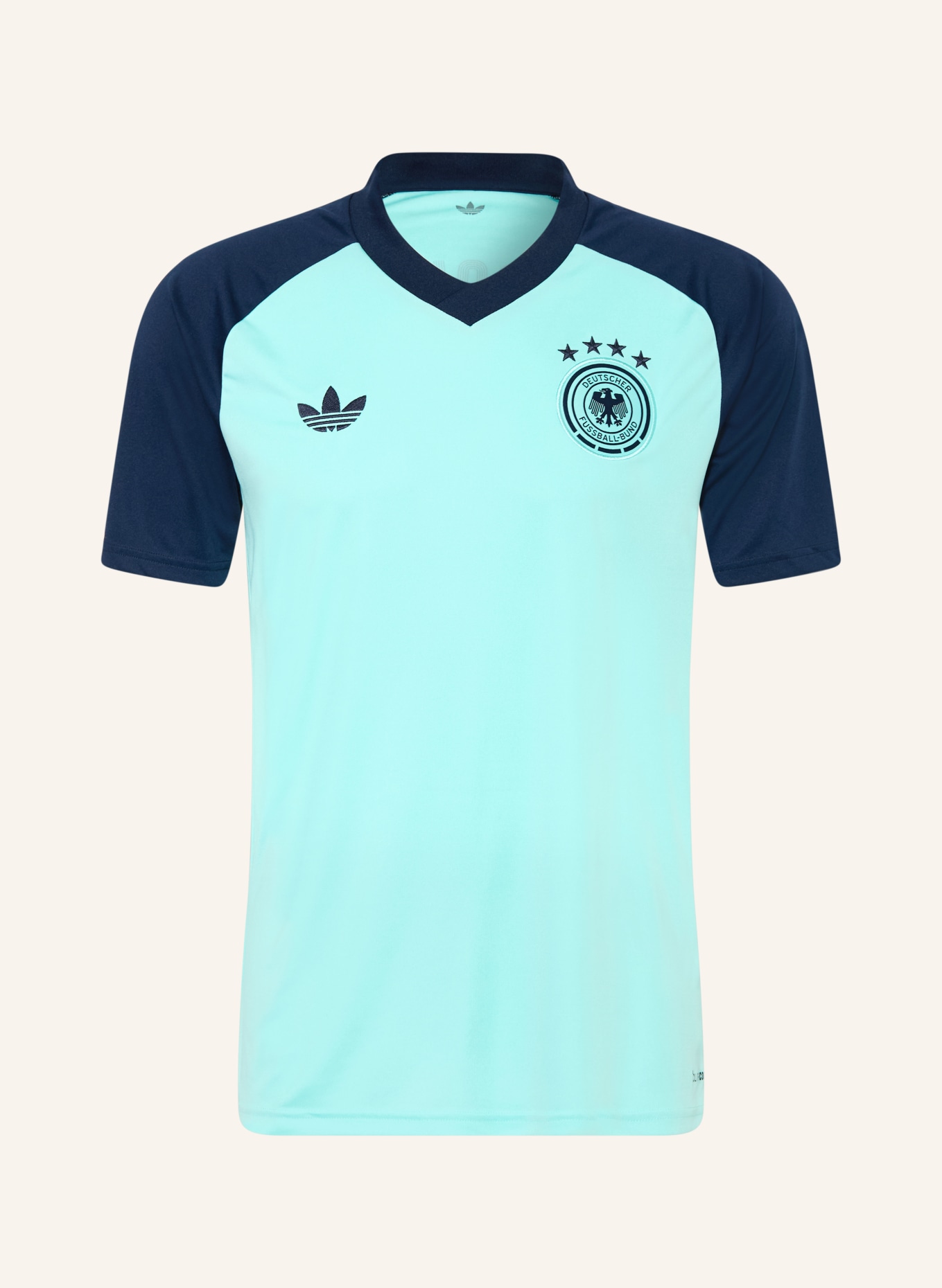 adidas Koszulka wyjazdowa NIEMCY 26 PRE-MATCH: MIĘTOWY / GRANATOWY