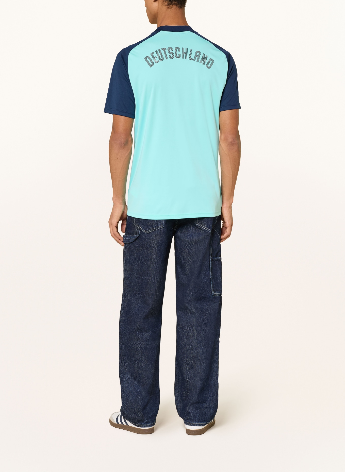 adidas Koszulka wyjazdowa NIEMCY 26 PRE-MATCH: MIĘTOWY / GRANATOWY