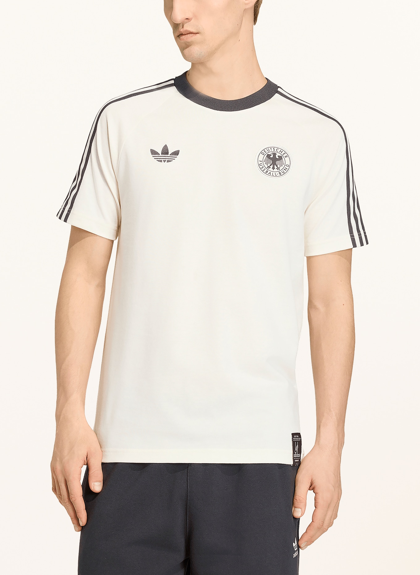 adidas T-shirt DEUTSCHLAND ORIGINALS: WIT