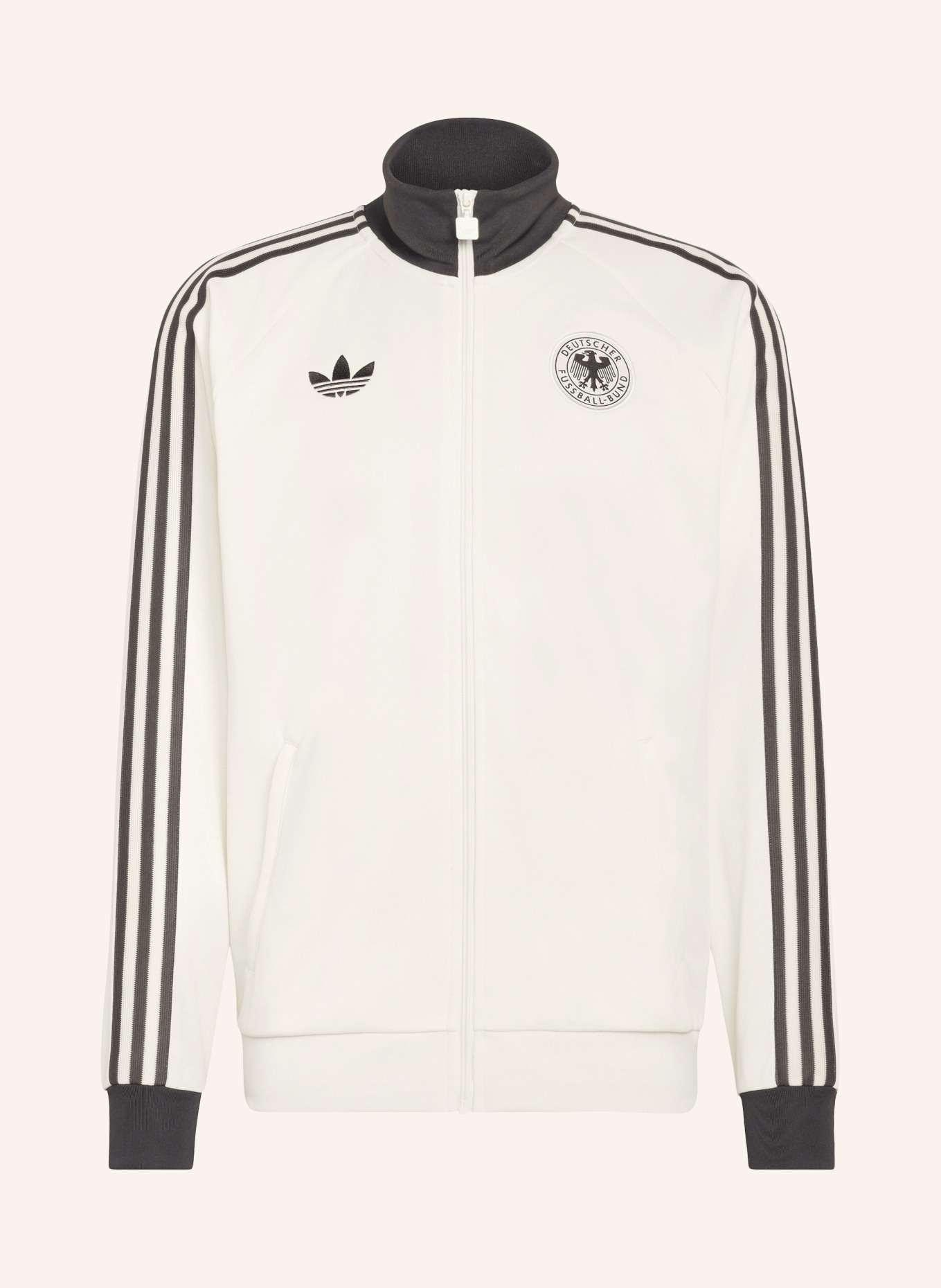 adidas Germany Originals Training Jacket: WHITE / DARK GRAY