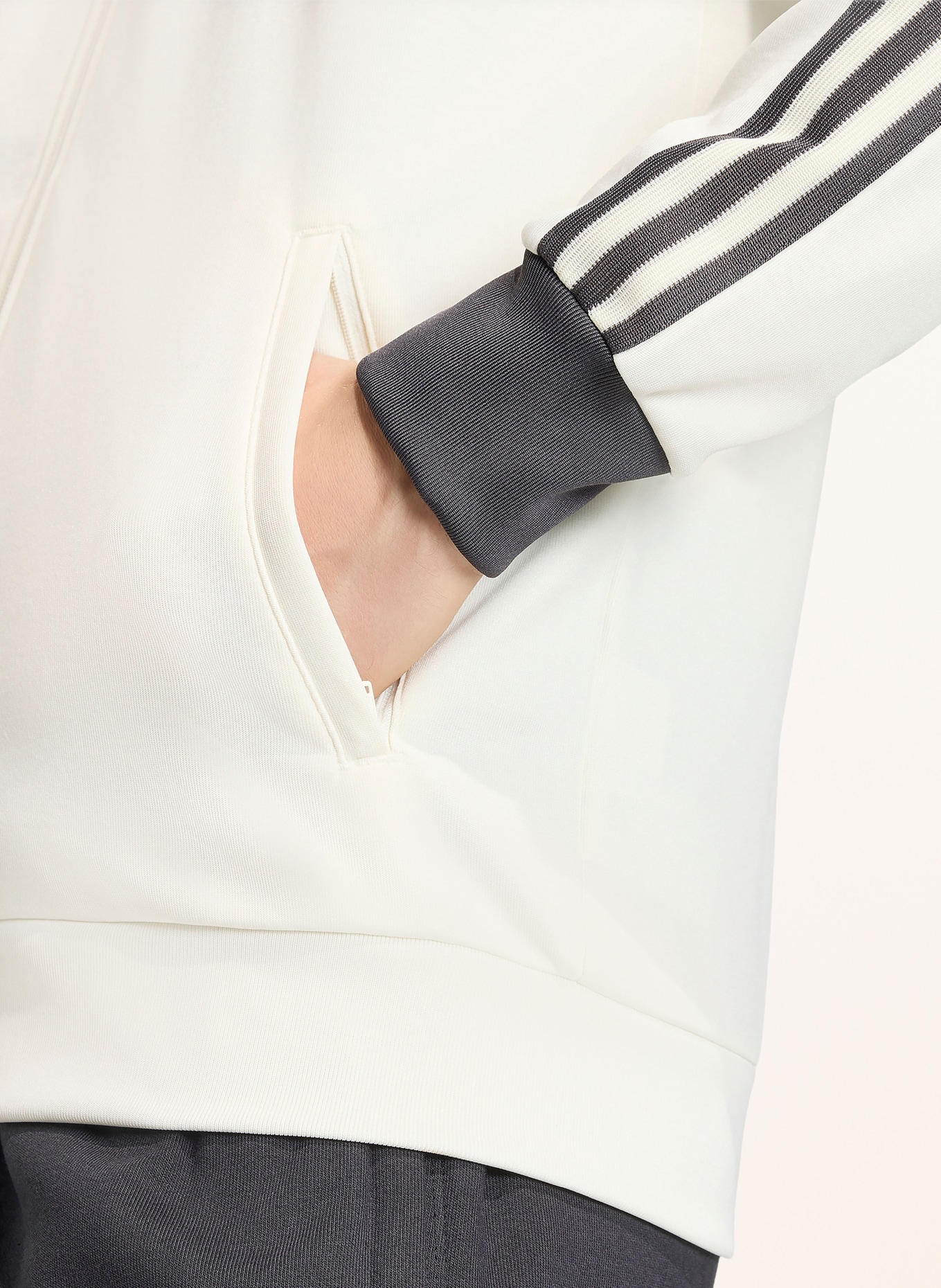 adidas Germany Originals Training Jacket: WHITE / DARK GRAY