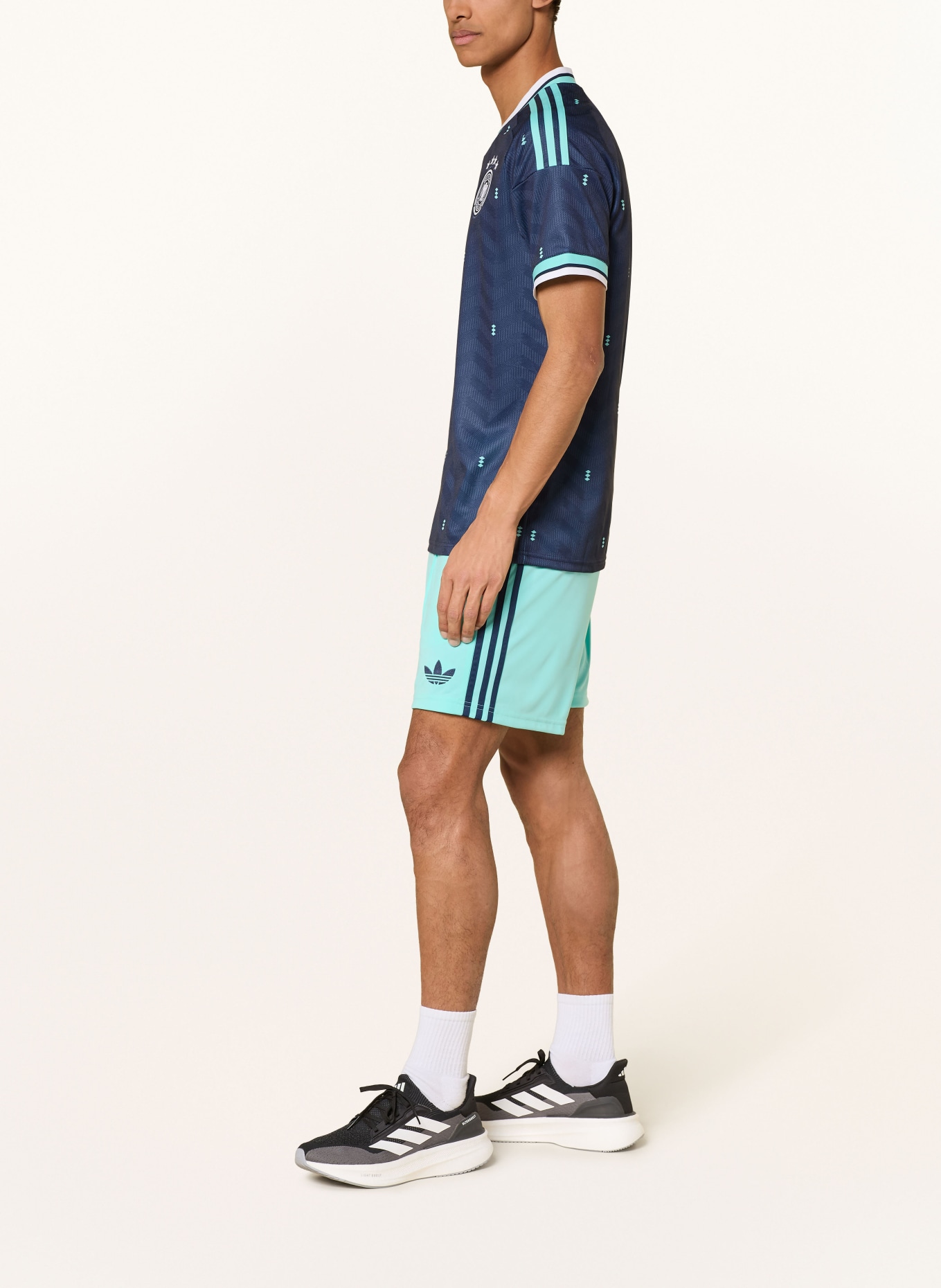 adidas Auswärtstrikothose DEUTSCHLAND 26: TÜRKIS / DUNKELBLAU