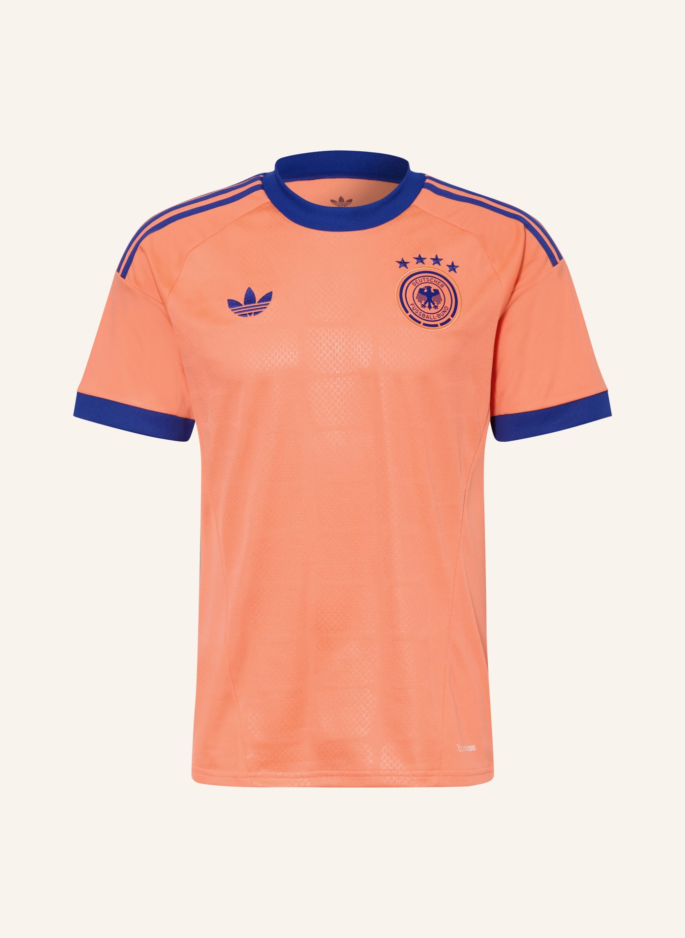 adidas Koszulka bramkarska NIEMCY 26 (wyjazdowa): POMARAŃCZOWY / NIEBIESKI