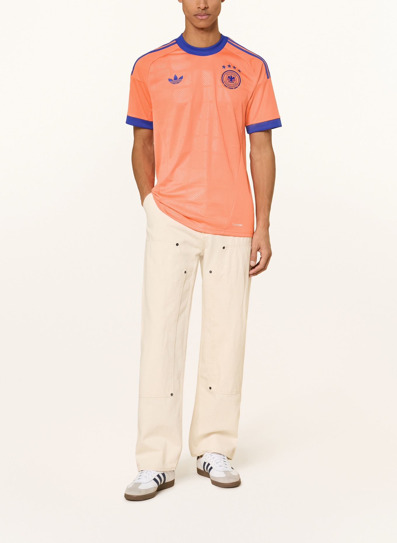 adidas Koszulka bramkarska NIEMCY 26 (wyjazdowa): POMARAŃCZOWY / NIEBIESKI