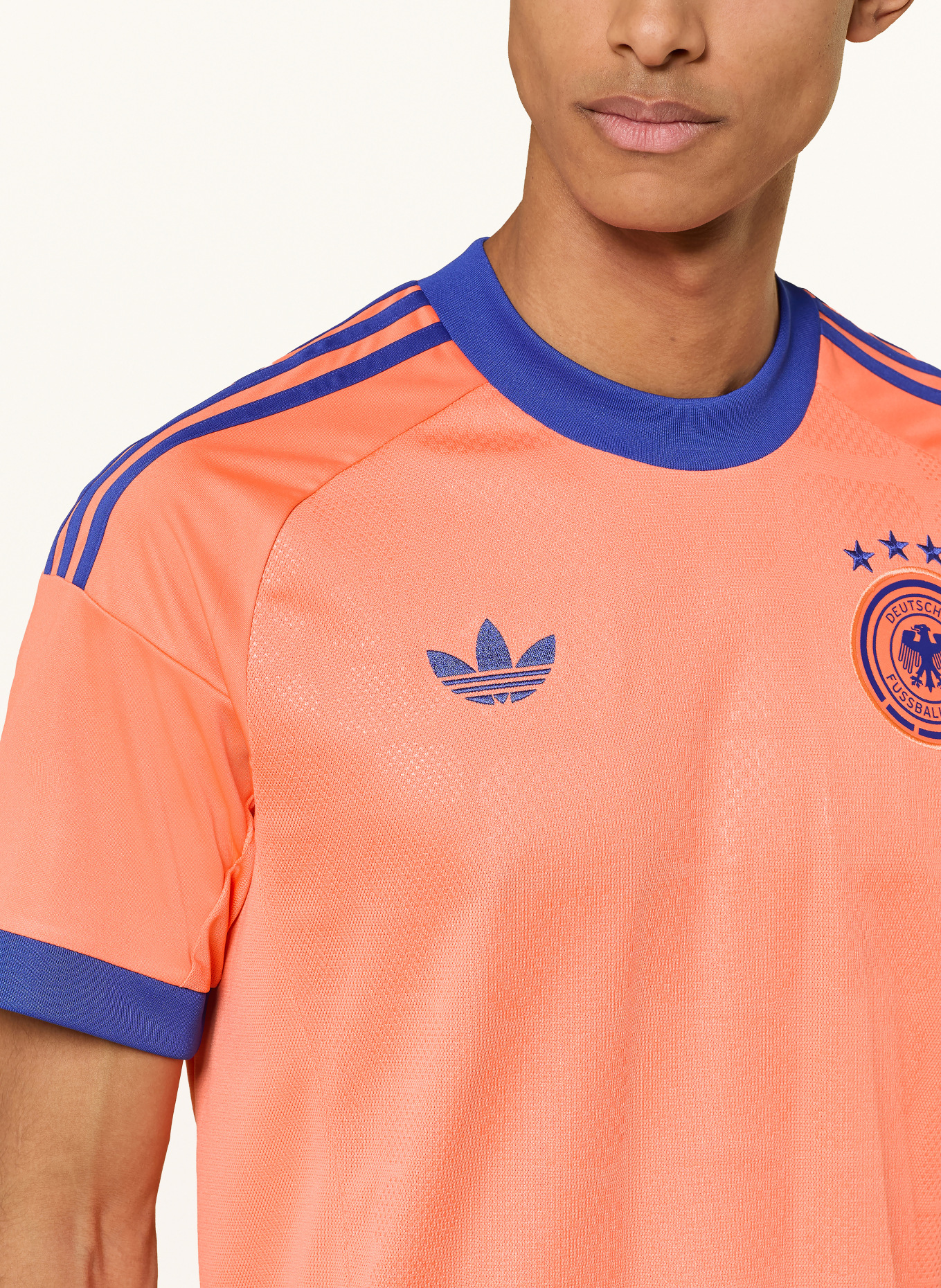 adidas Koszulka bramkarska NIEMCY 26 (wyjazdowa): POMARAŃCZOWY / NIEBIESKI