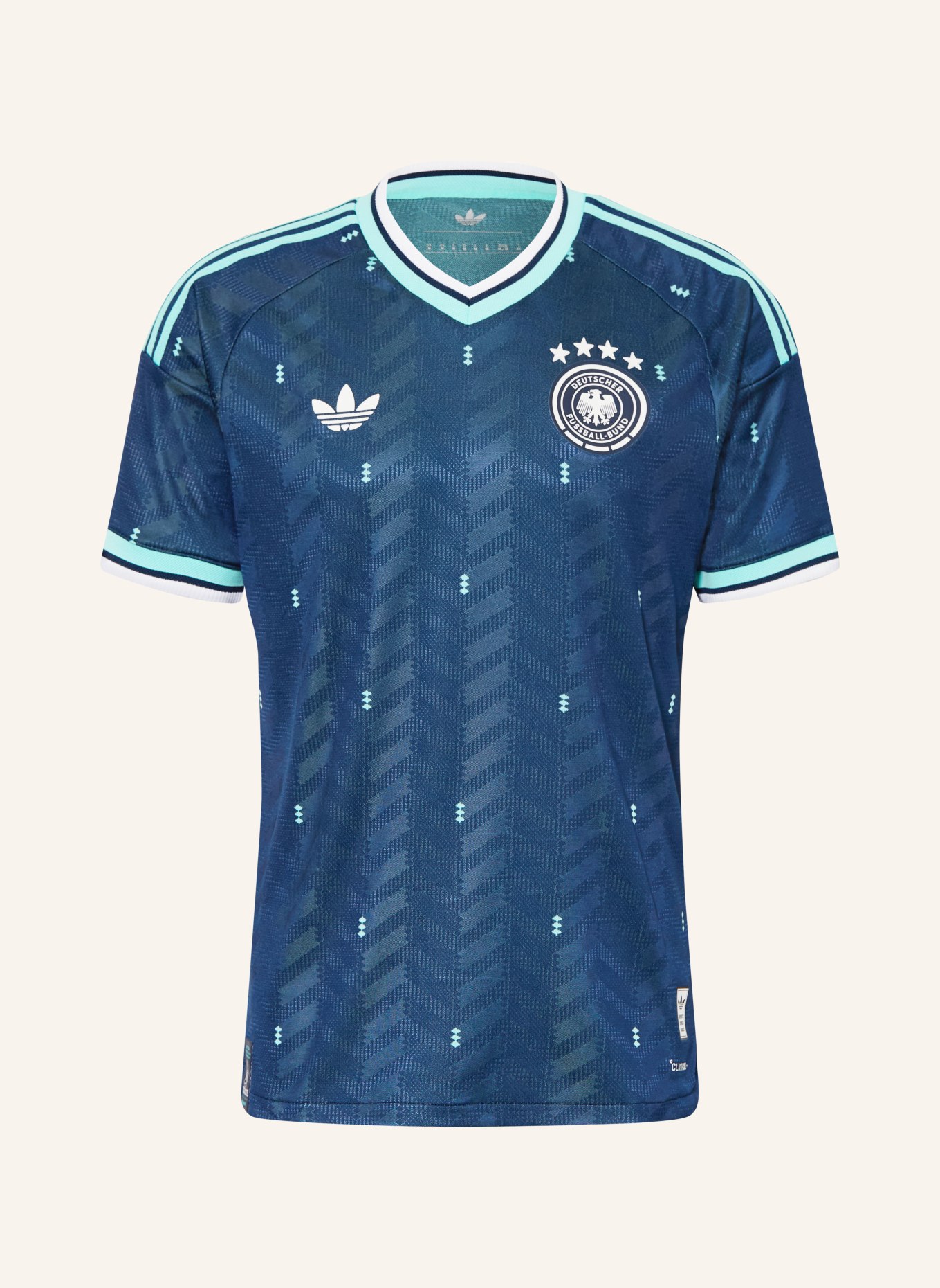 adidas Koszulka wyjazdowa NIEMCY 26 AUTHENTIC: GRANATOWY / MIĘTOWY / BIAŁY