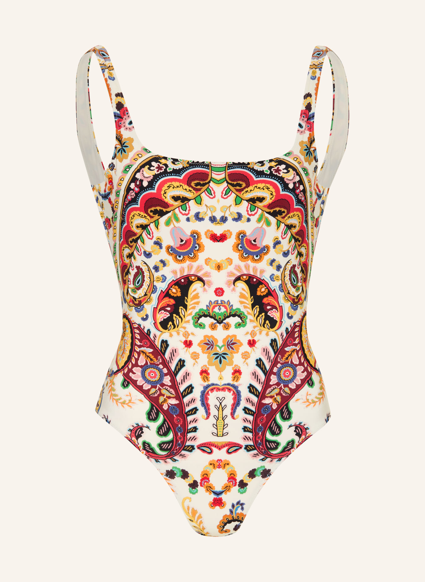 ETRO Zwemkleding: ECRU / DONKERROOD / BLAUW