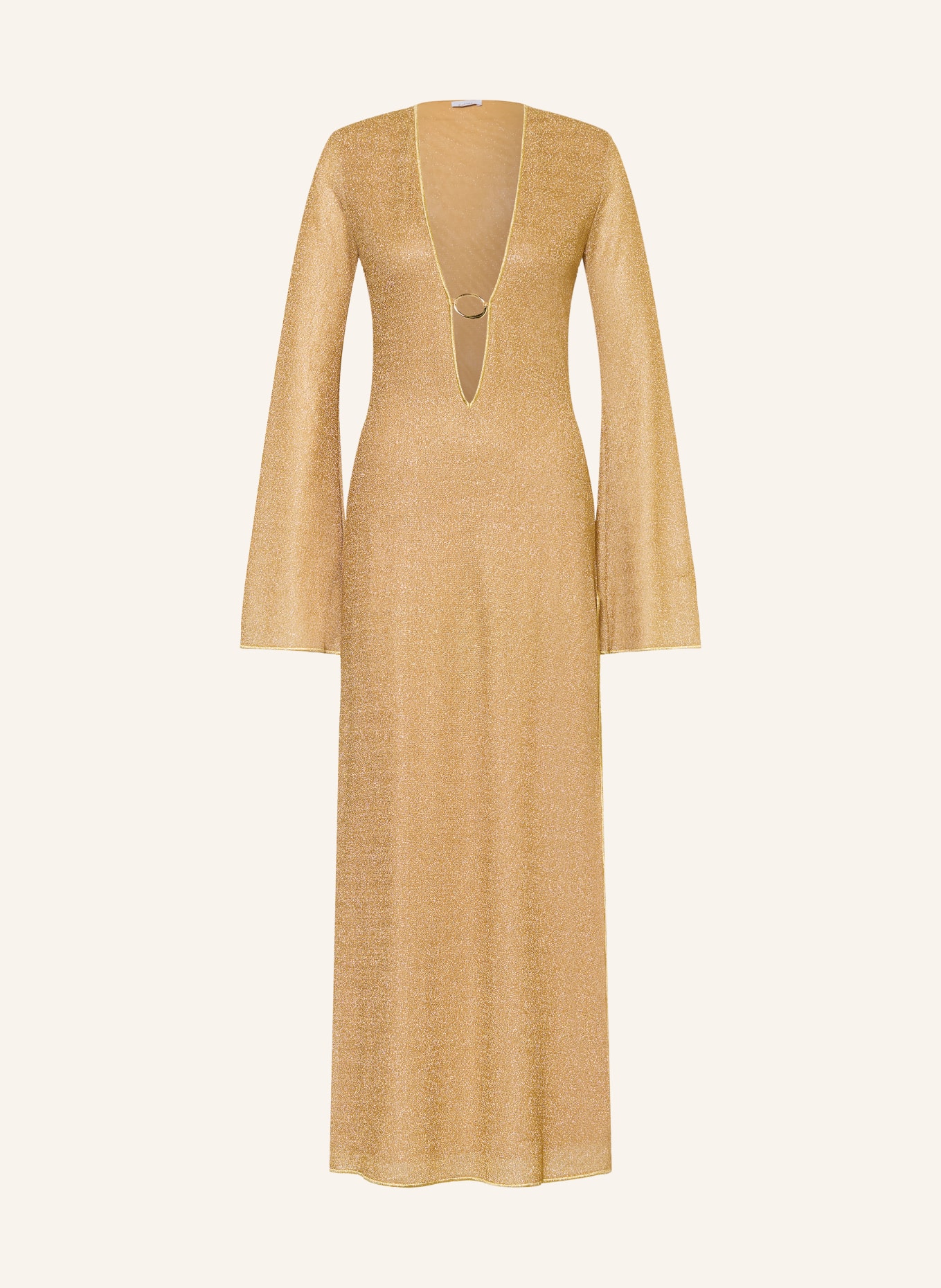 Oséree Strandjurk LUMIÈRE met glittergaren: GOUD