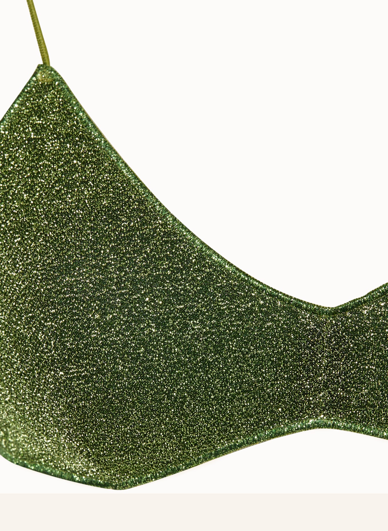 Oséree Triangelbikini LUMIERE met glittergaren: GROEN / GOUD