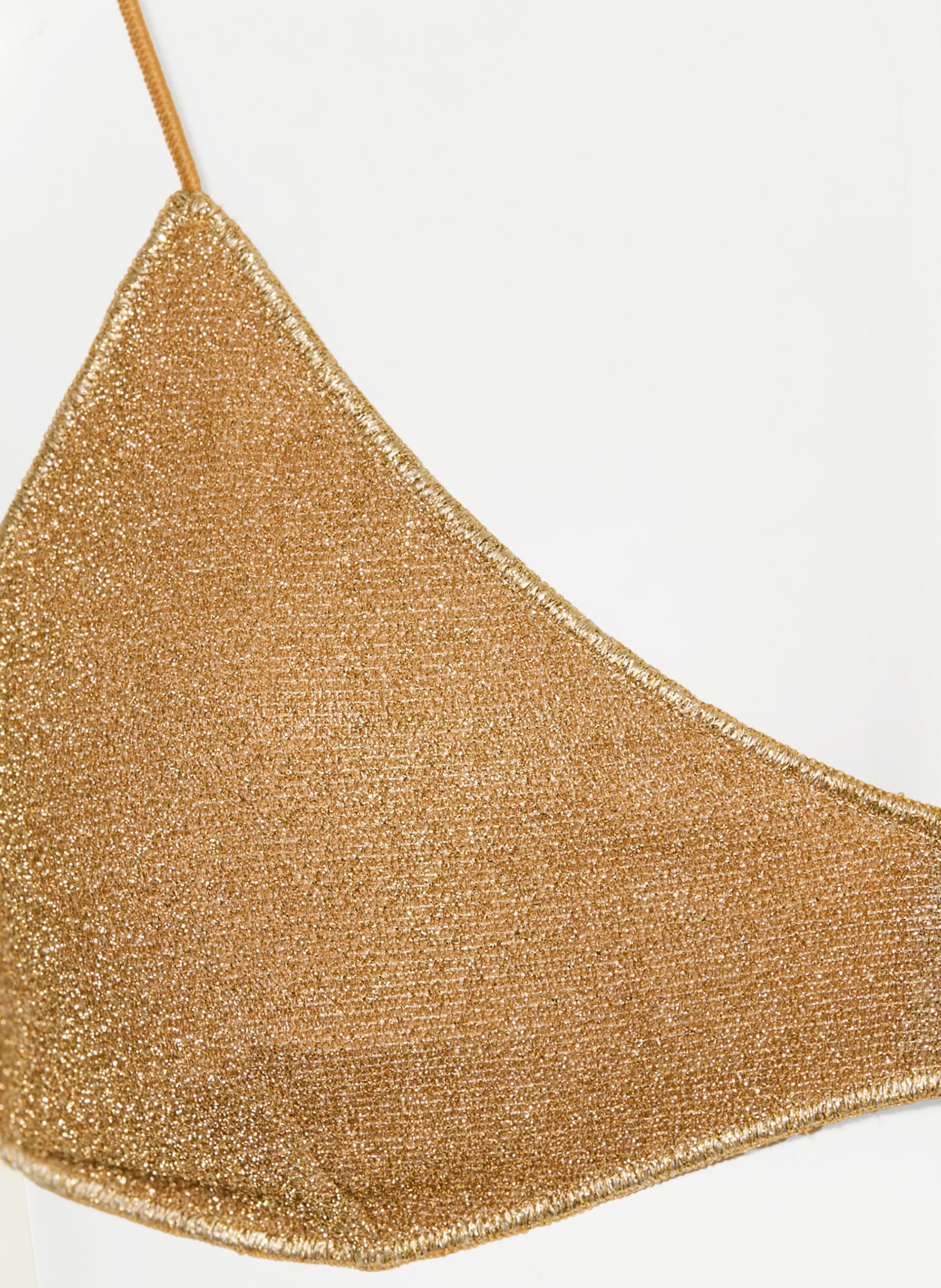 Oséree Triangelbikini LUMIERE met glittergaren: GOUD