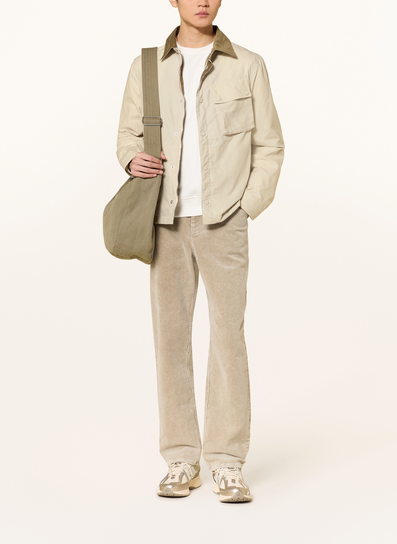 BELSTAFF Kurtka z mieszanki materiałów: BEŻOWY / BRĄZOWY