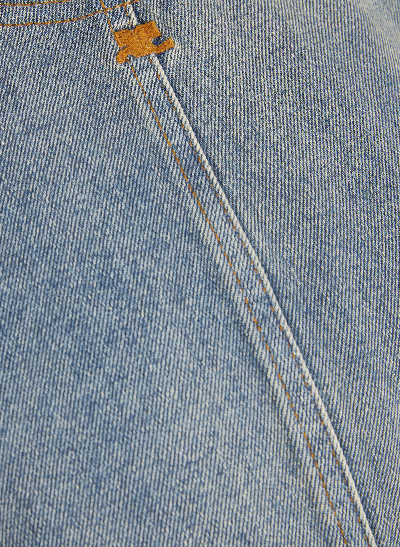 Courrèges robe en jean: BLEU