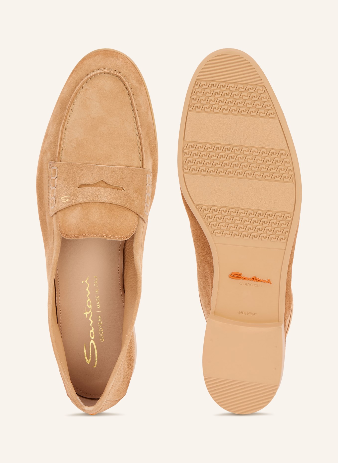 Santoni Penny-Loafer VIBE: CAMEL
