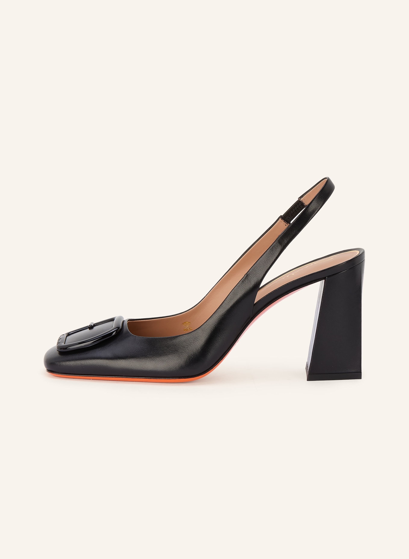 Santoni Slingpumps PEACHES: SCHWARZ