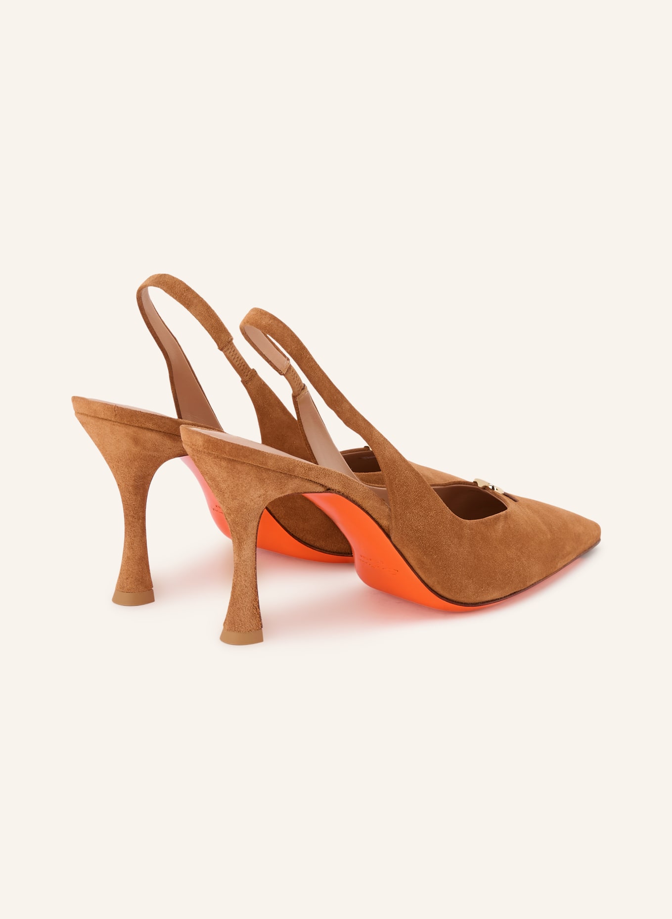 Santoni Slingpumps SABINE: COGNAC / GOUD