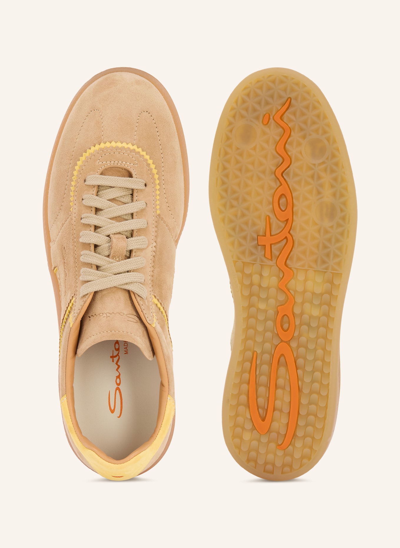 Santoni Baskets OLY SHADE: MARRON CLAIR / JAUNE