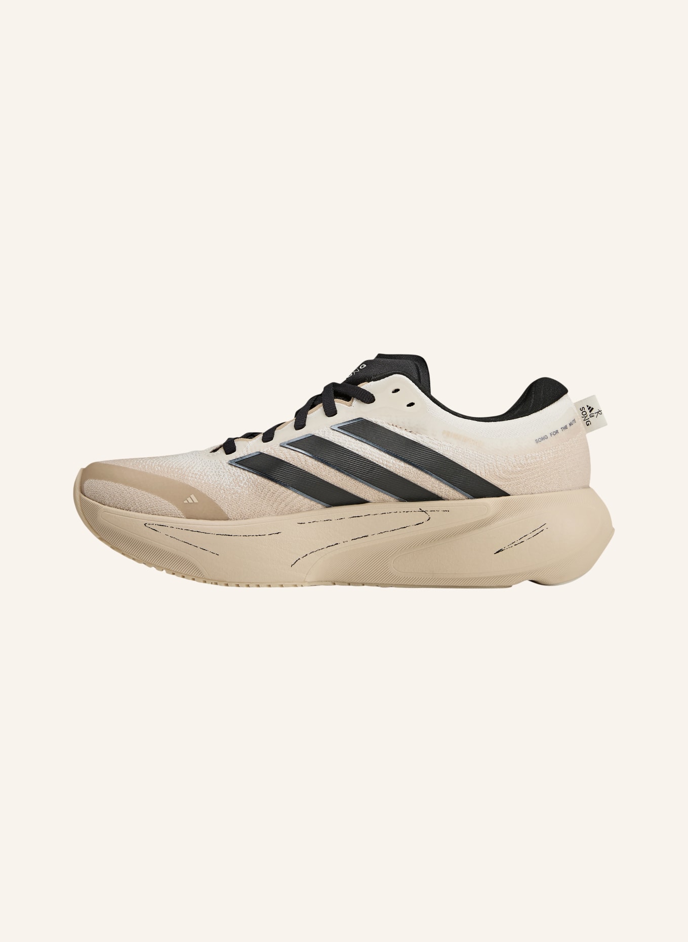 adidas Buty do biegania SUPERNOVA RISE 3: BEŻOWY / BIAŁY / CZARNY