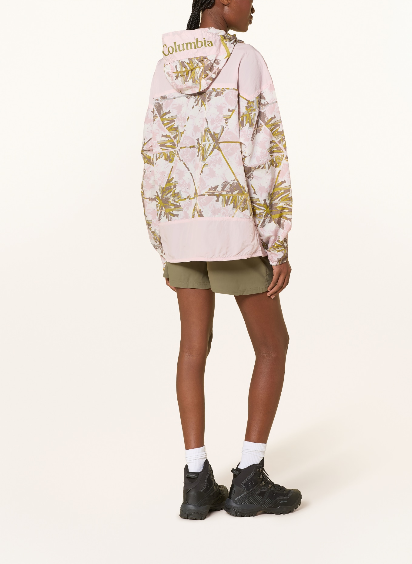 Columbia Windbreaker CHALLENGER™ II: HELLROSA / HELLGRÜN / DUNKELGRÜN