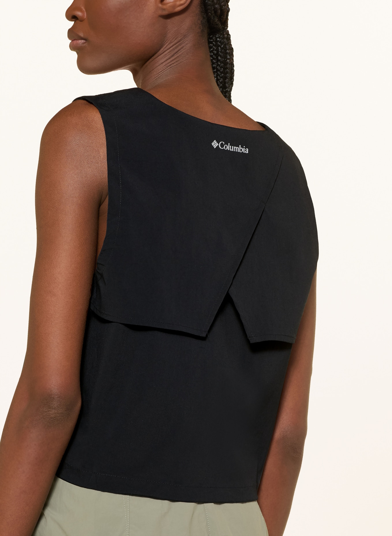 Columbia Tanktop CHILL CREEK™ WOVEN: SCHWARZ