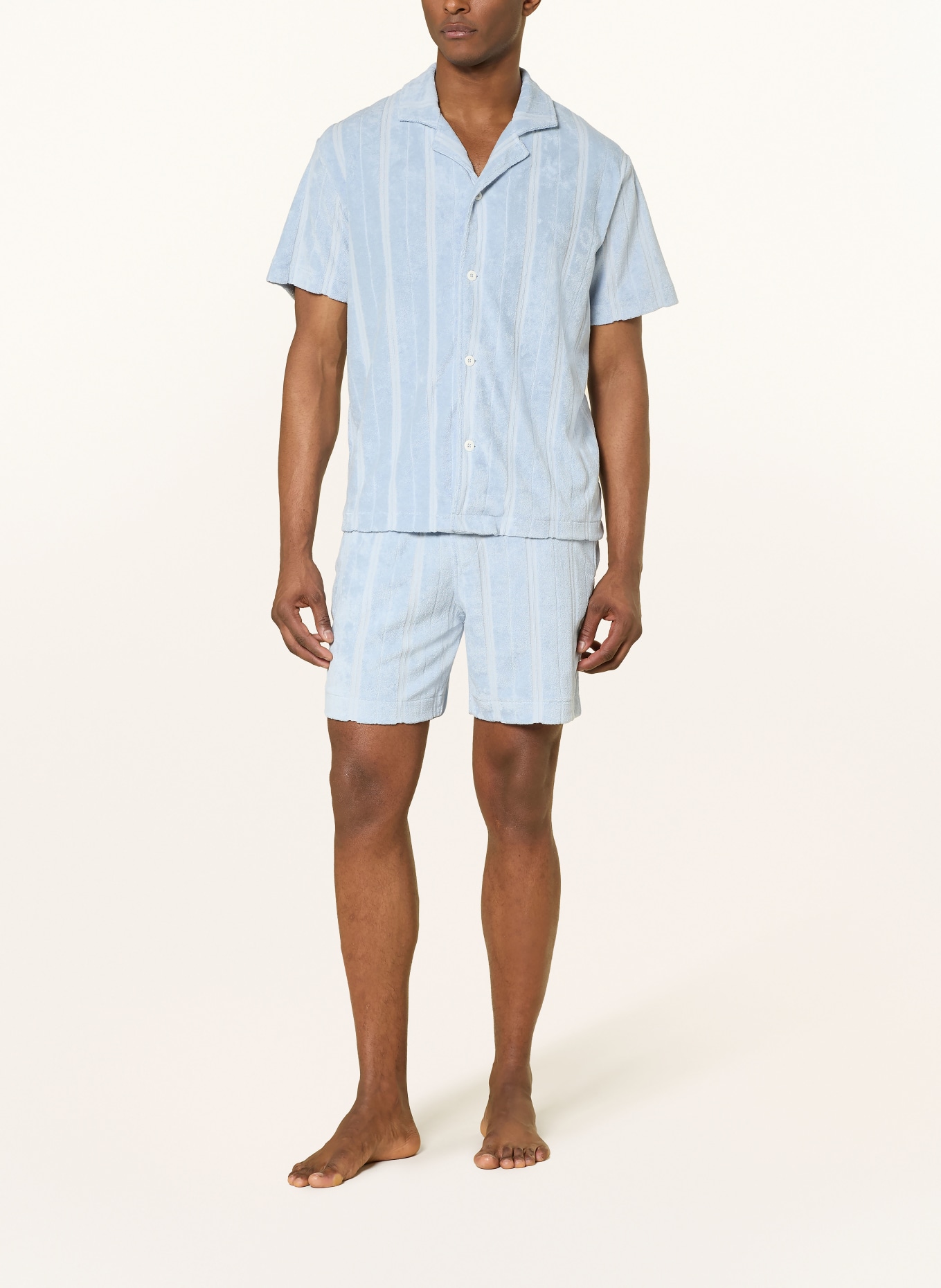 Marc O'Polo Lounge-Shirt aus Frottee: HELLBLAU