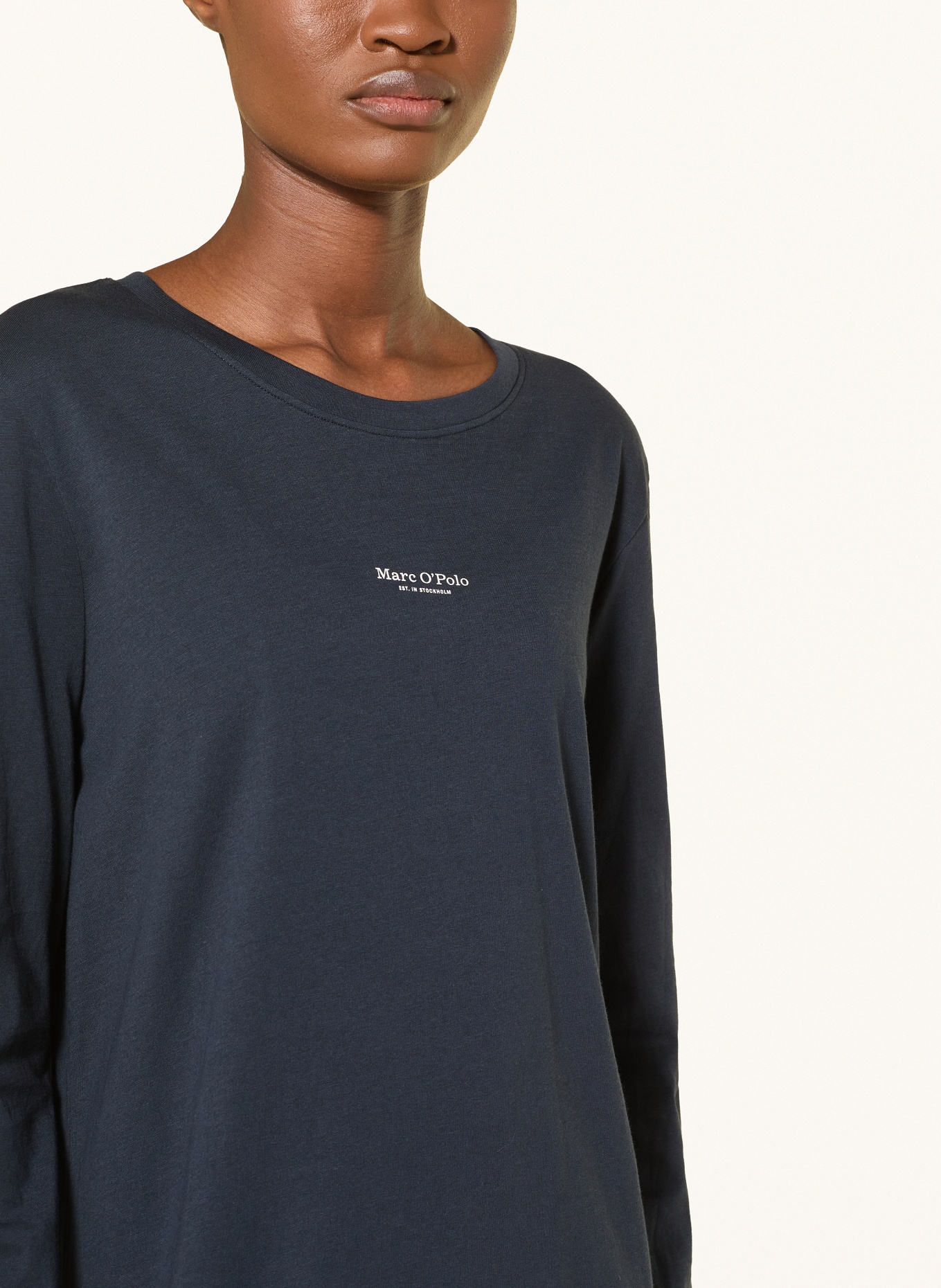 Marc O'Polo nachtjapon: DONKERBLAUW