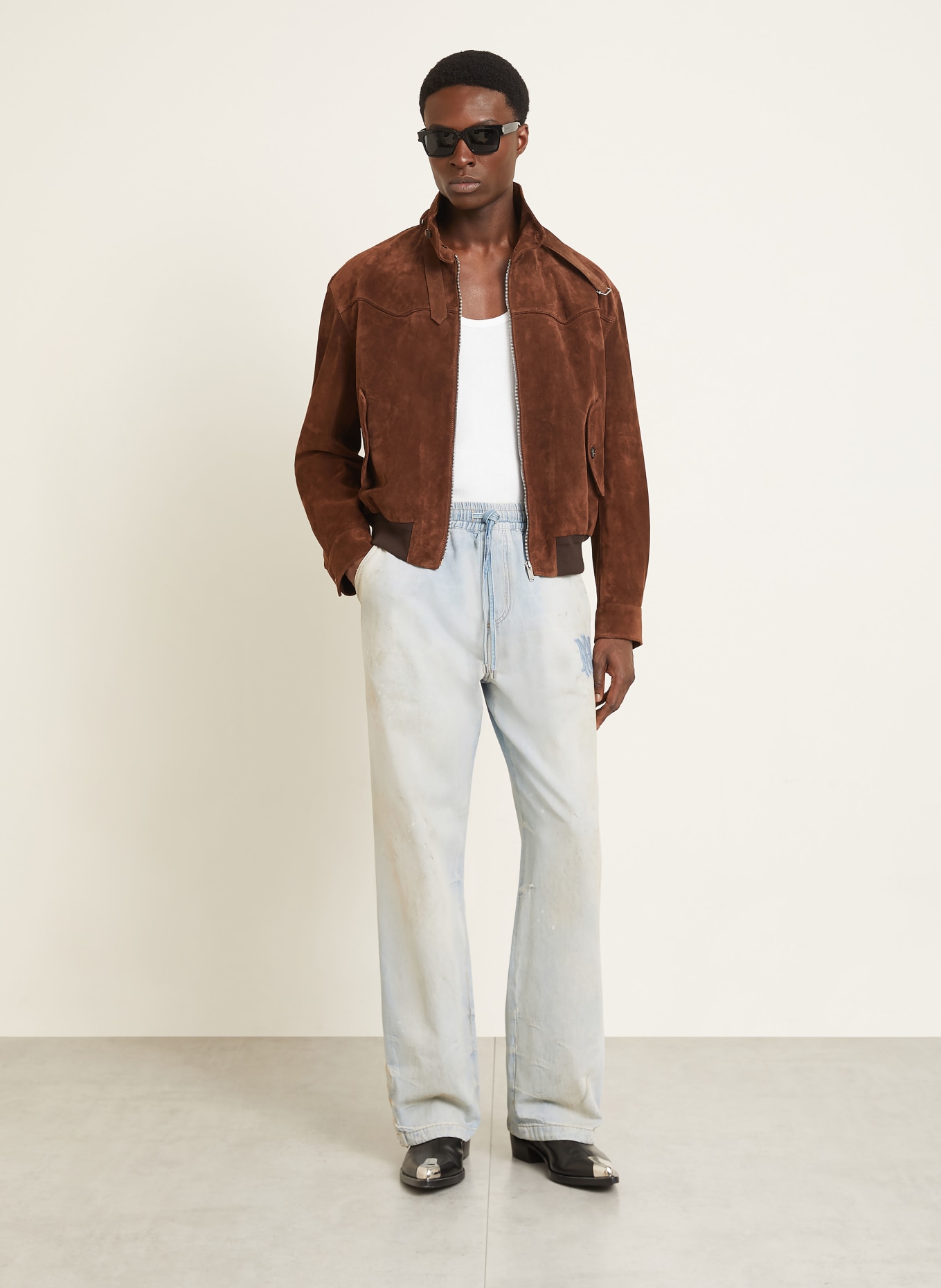 AMIRI Jeans Relaxed Baggy Fit: 543 Perfect Antique Indigo