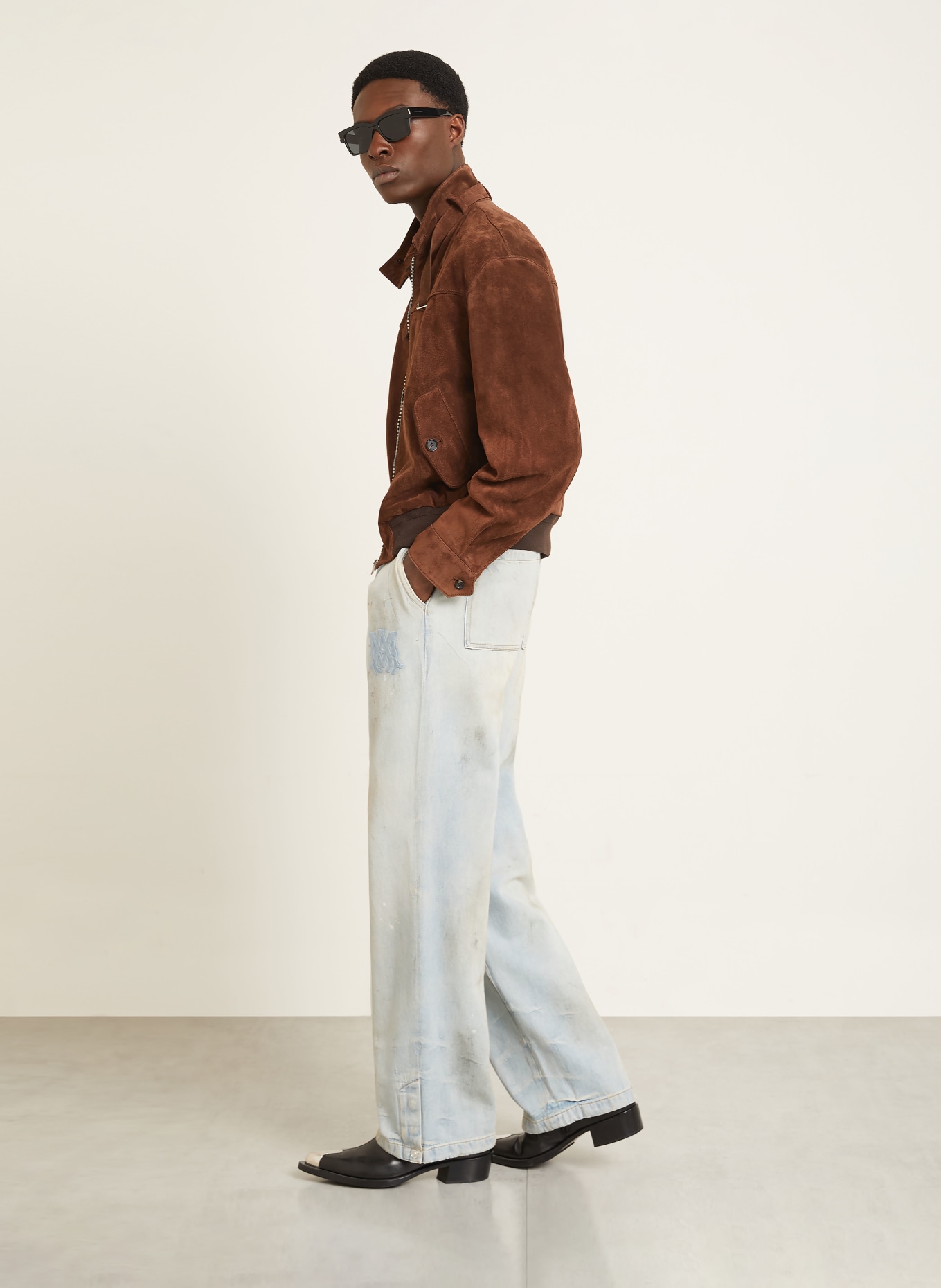 AMIRI Jeans Relaxed Baggy Fit: 543 Perfect Antique Indigo