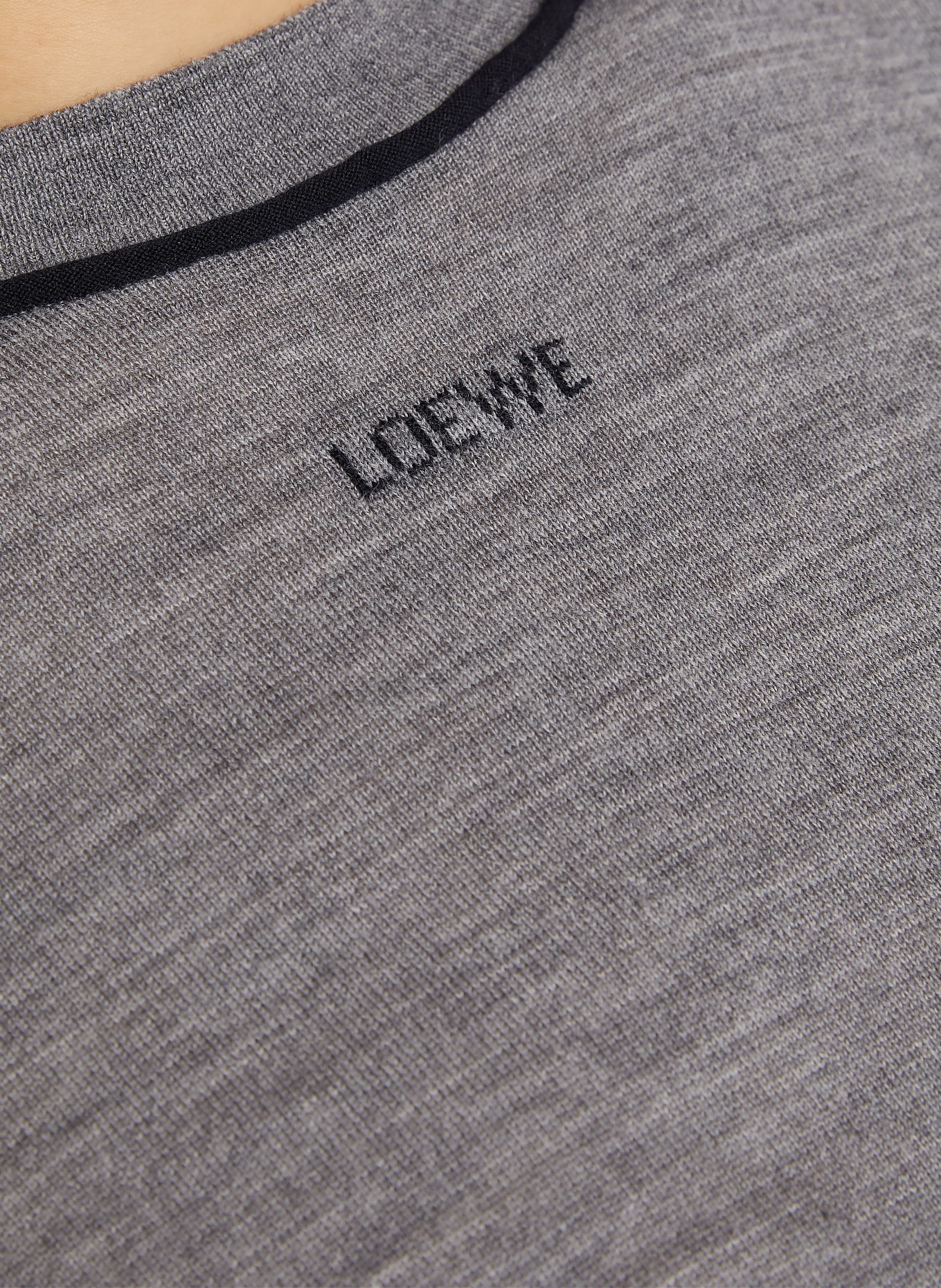 LOEWE Strickshirt: BLAUGRAU