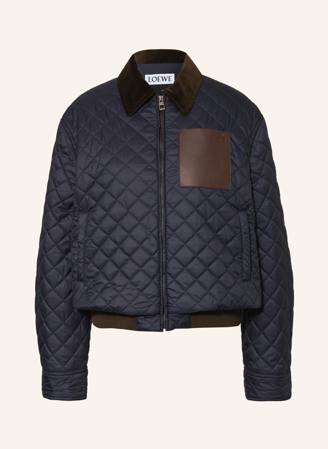 LOEWE Steppjacke: DUNKELBLAU / DUNKELBRAUN