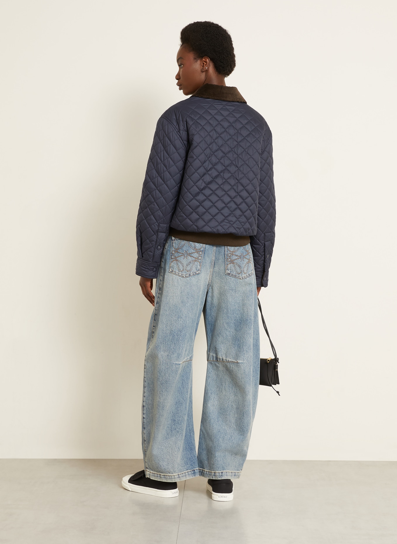 LOEWE Steppjacke: DUNKELBLAU / DUNKELBRAUN