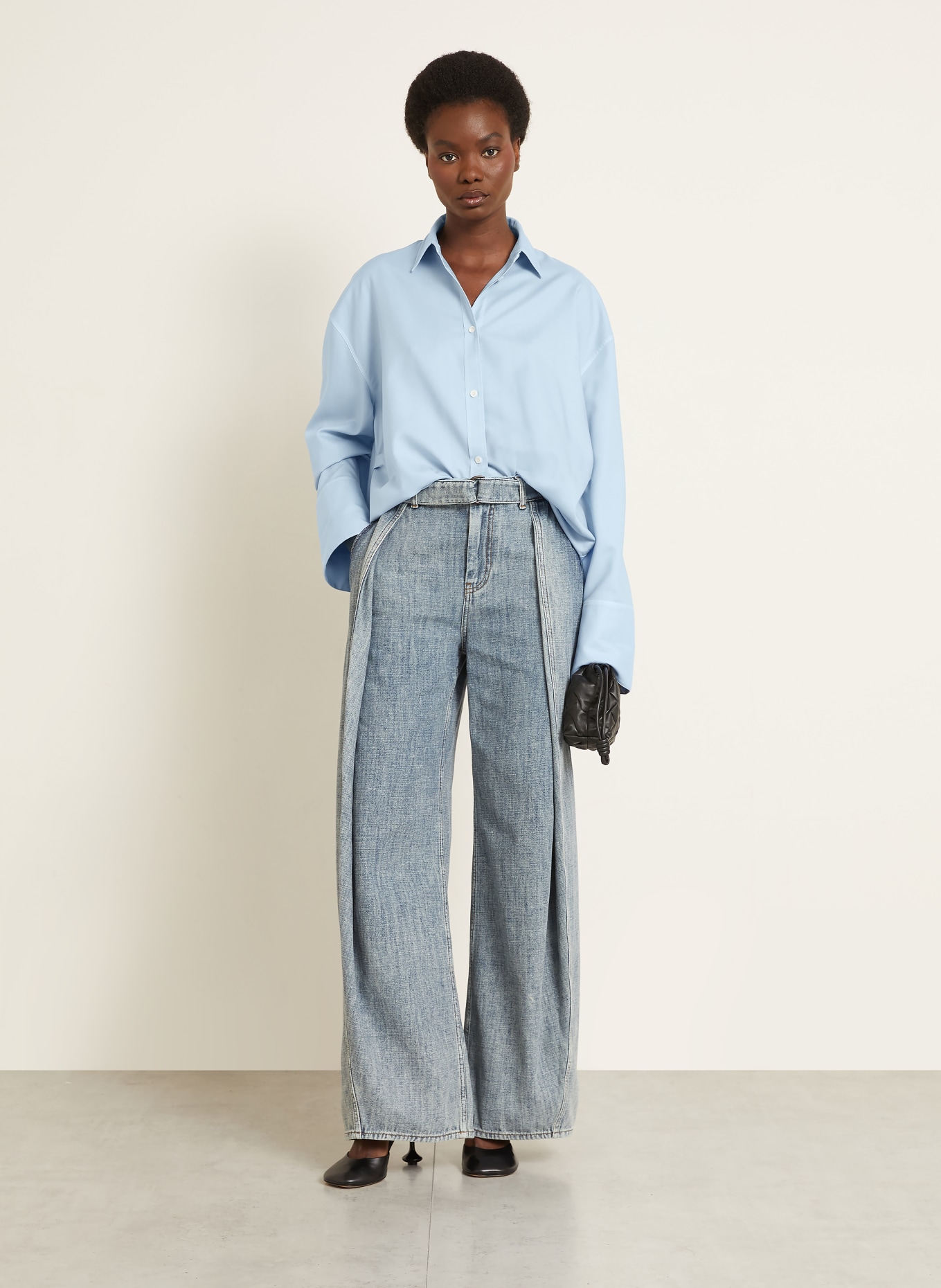 LOEWE chemise: BLEU CLAIR