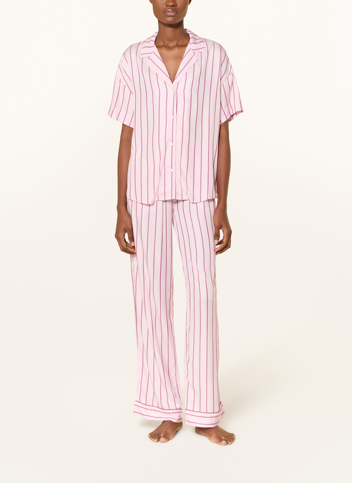 Marc O'Polo spodnie do spania: JASNORÓŻOWY / BRUDNY RÓŻ