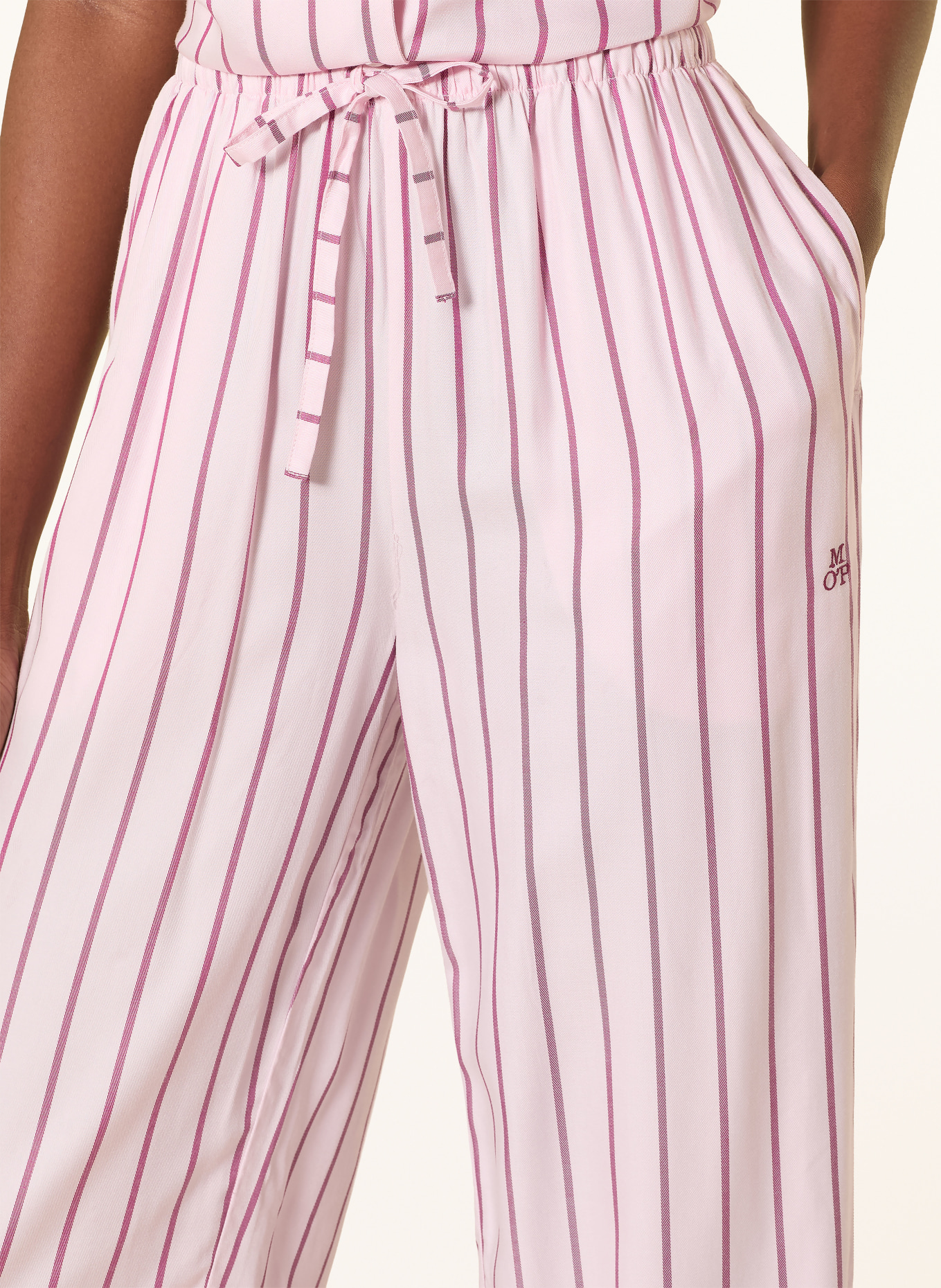 Marc O'Polo spodnie do spania: JASNORÓŻOWY / BRUDNY RÓŻ