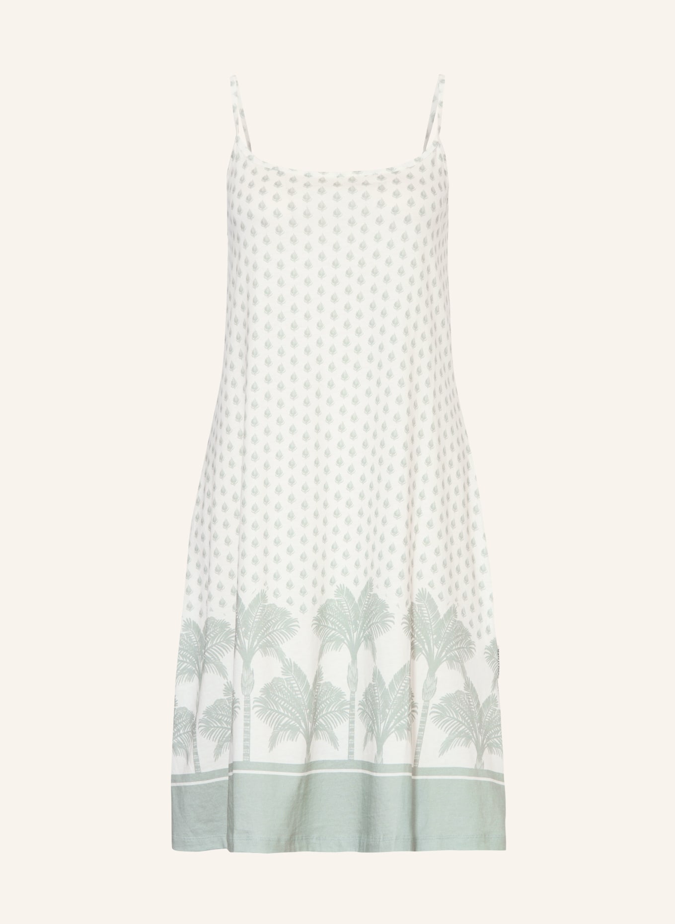 Marc O'Polo nachtjapon: CRÈME / LICHTGROEN