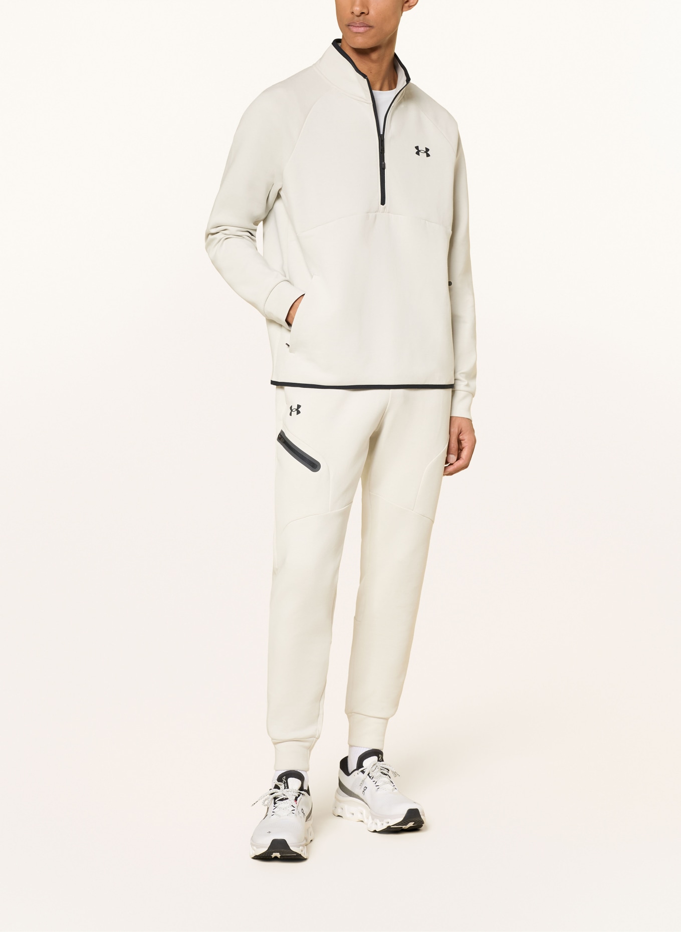 UNDER ARMOUR Sweat-Troyer UA UNSTOPPABLE: ECRU