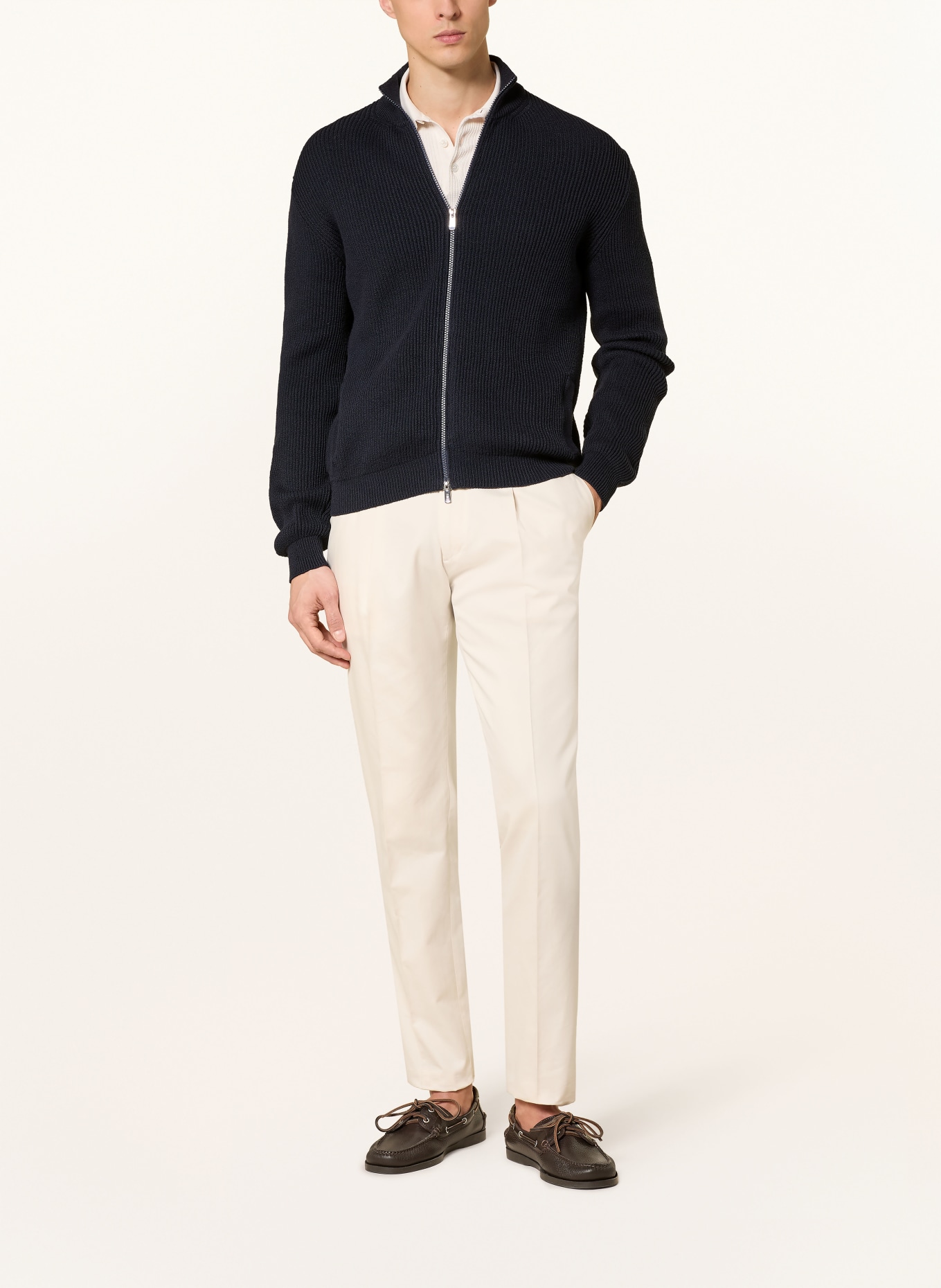 FEDELI cardigan: DARK BLUE
