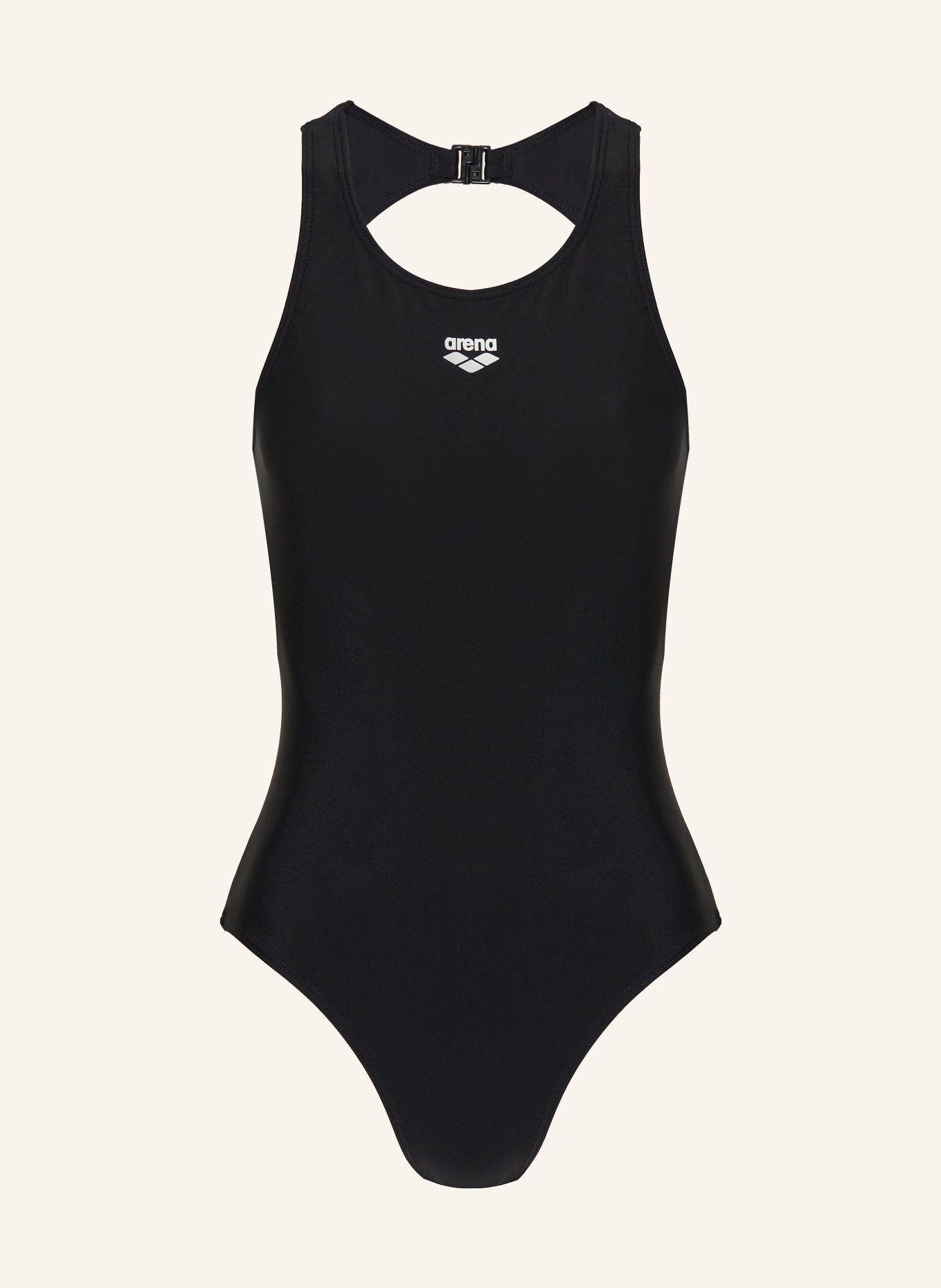 arena Badeanzug O BACK: SCHWARZ
