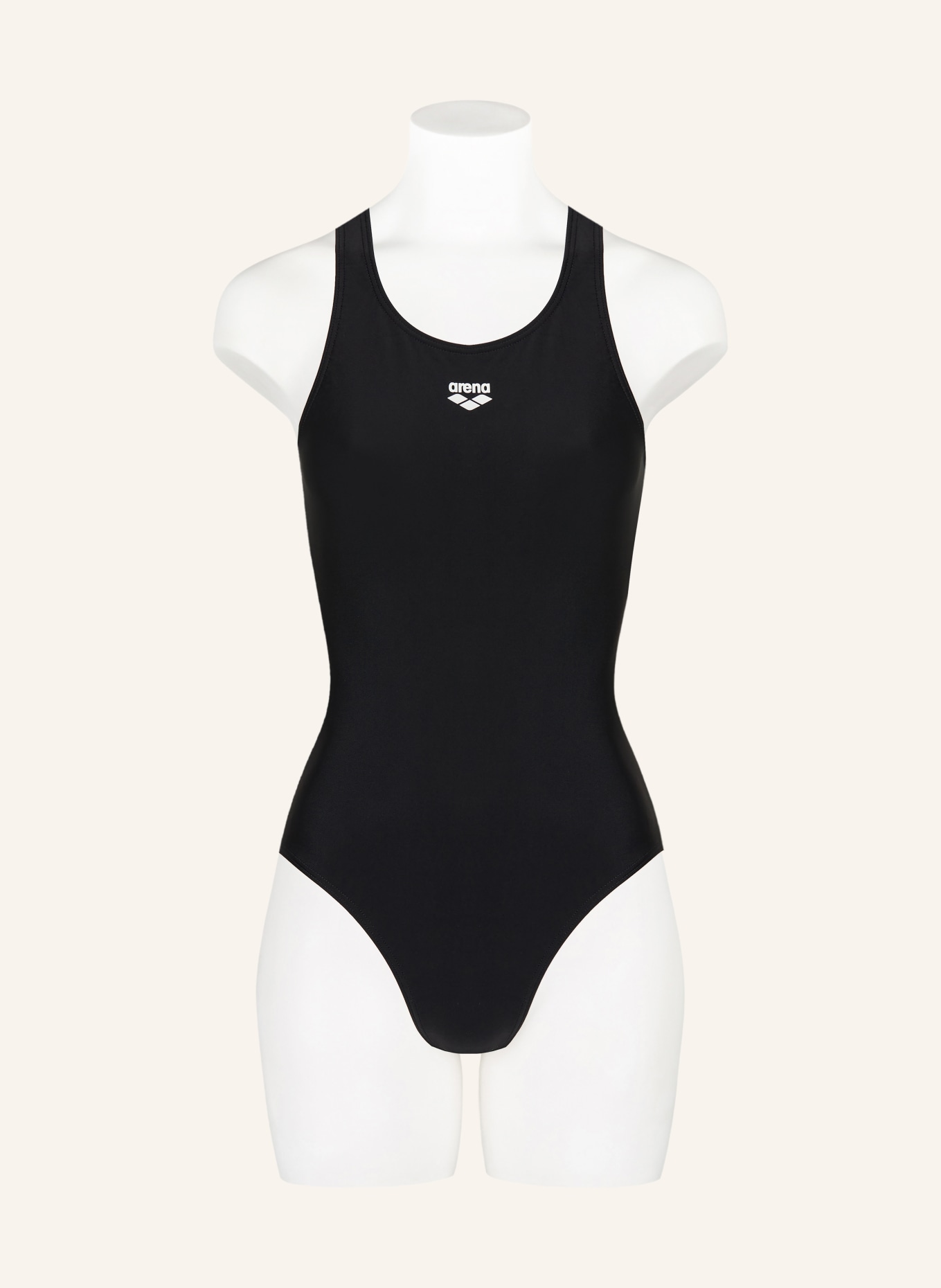 arena Badeanzug O BACK: SCHWARZ