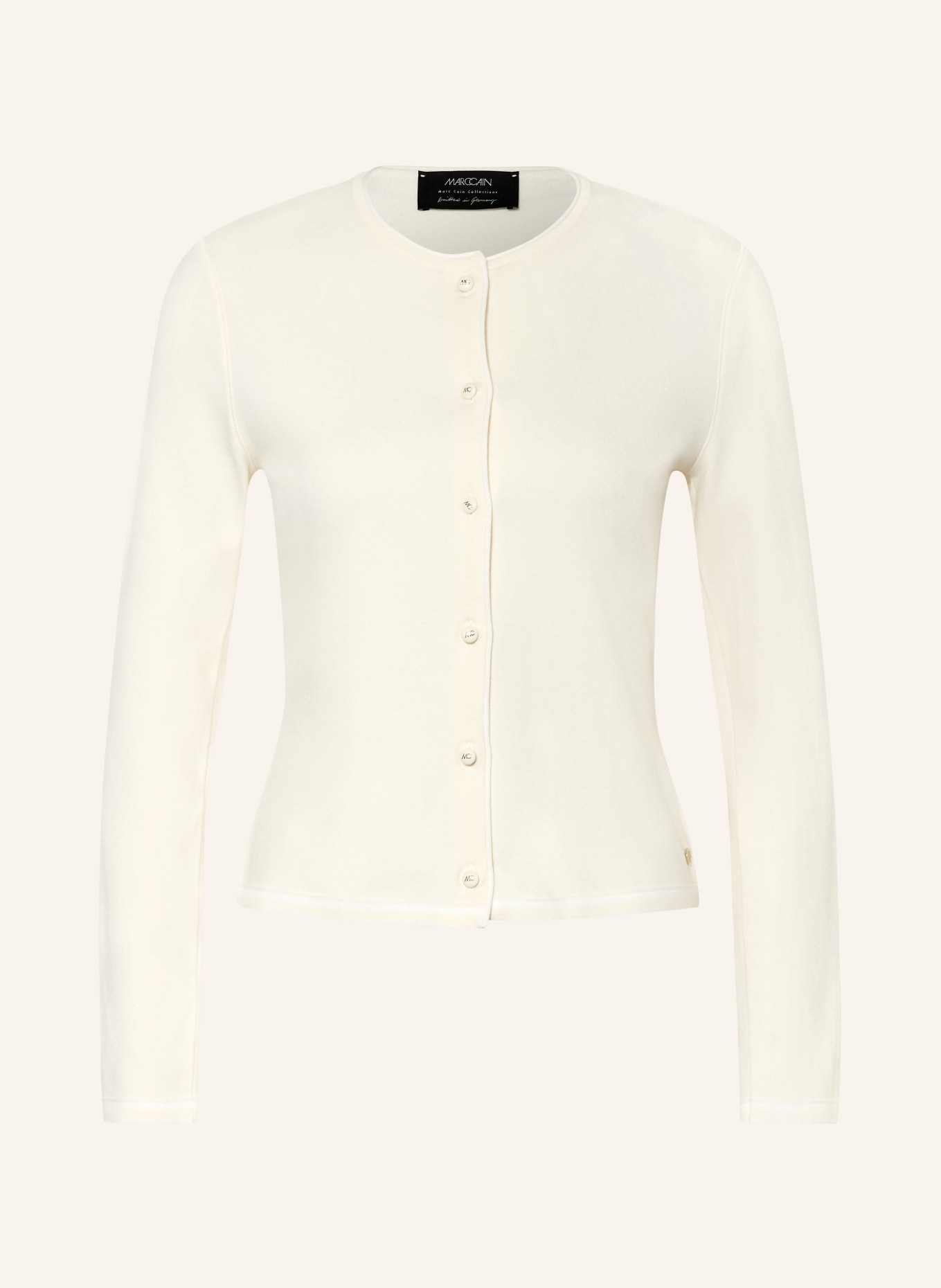 MARC CAIN cardigan: 112 bright ecru