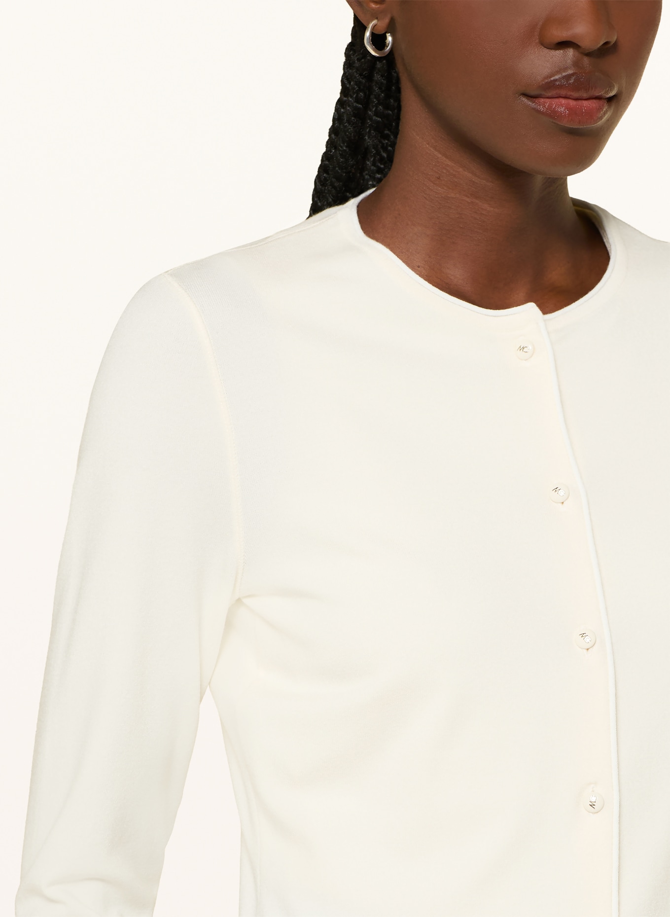 MARC CAIN cardigan: 112 bright ecru