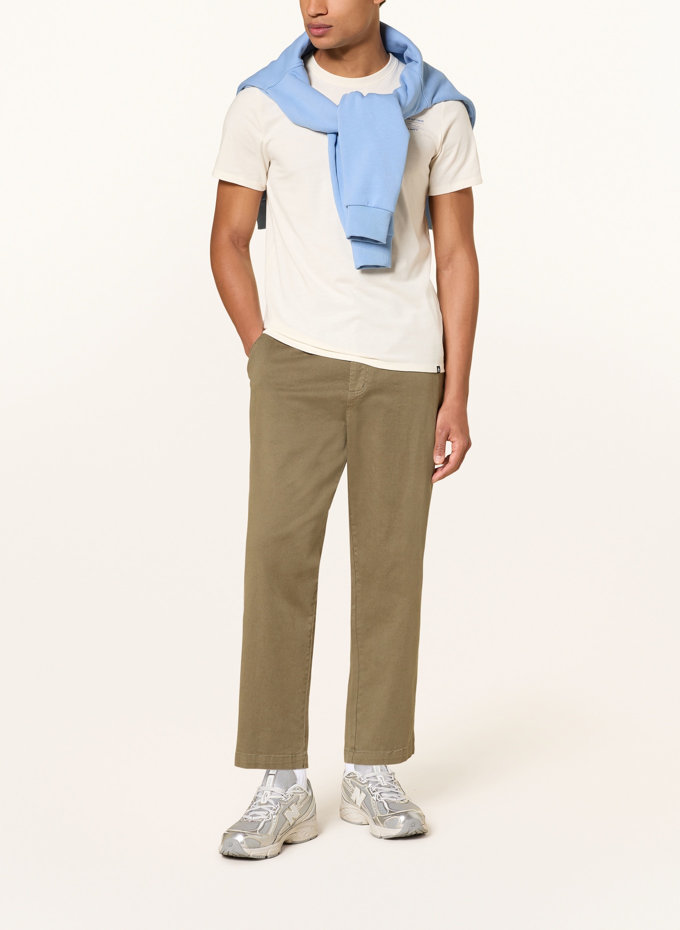 odlo T-shirt COTTON BLEND UNLIMITED: ÉCRU