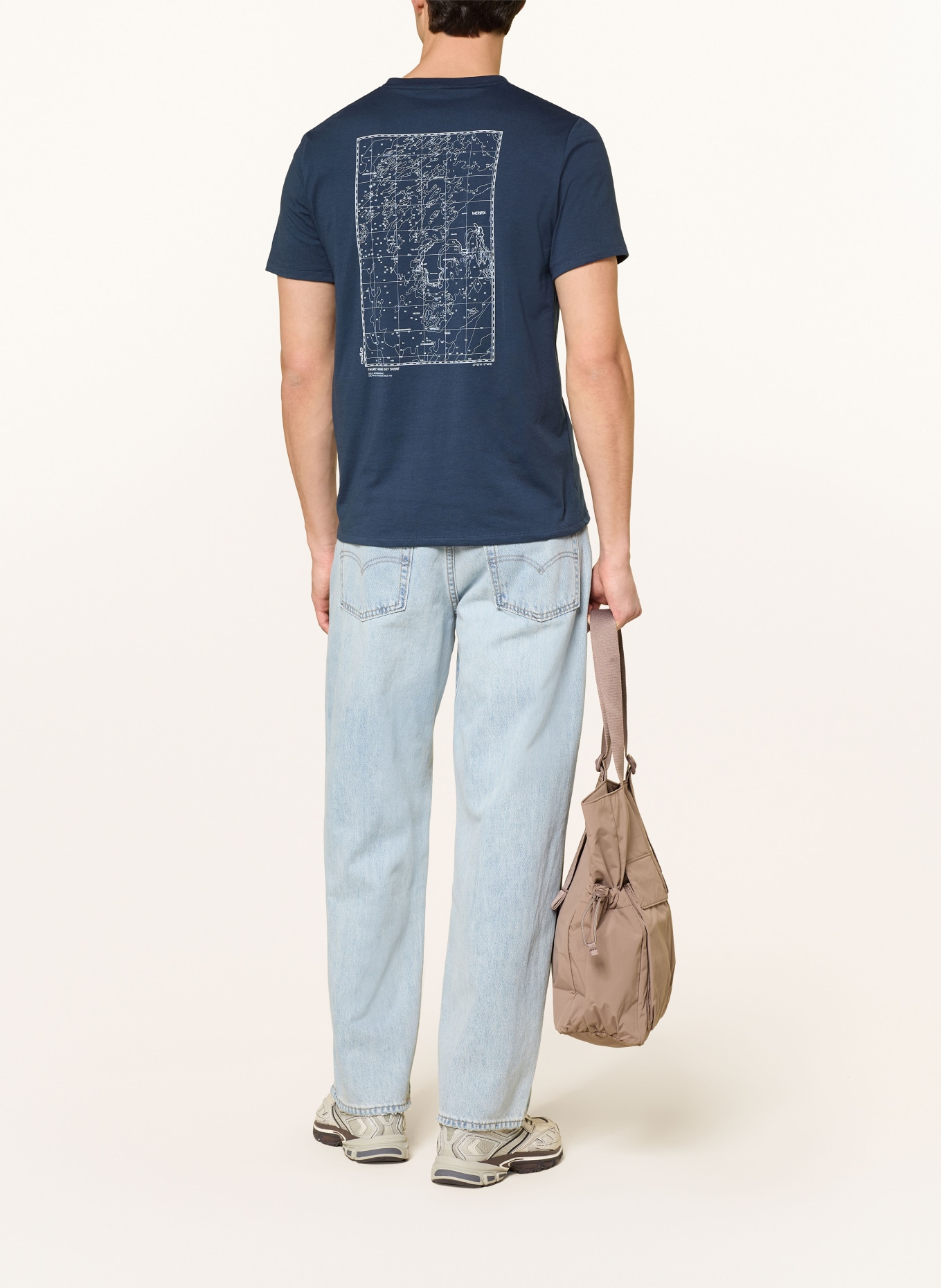 odlo COTTON BLEND UNLIMITED T-shirt: DARK BLUE