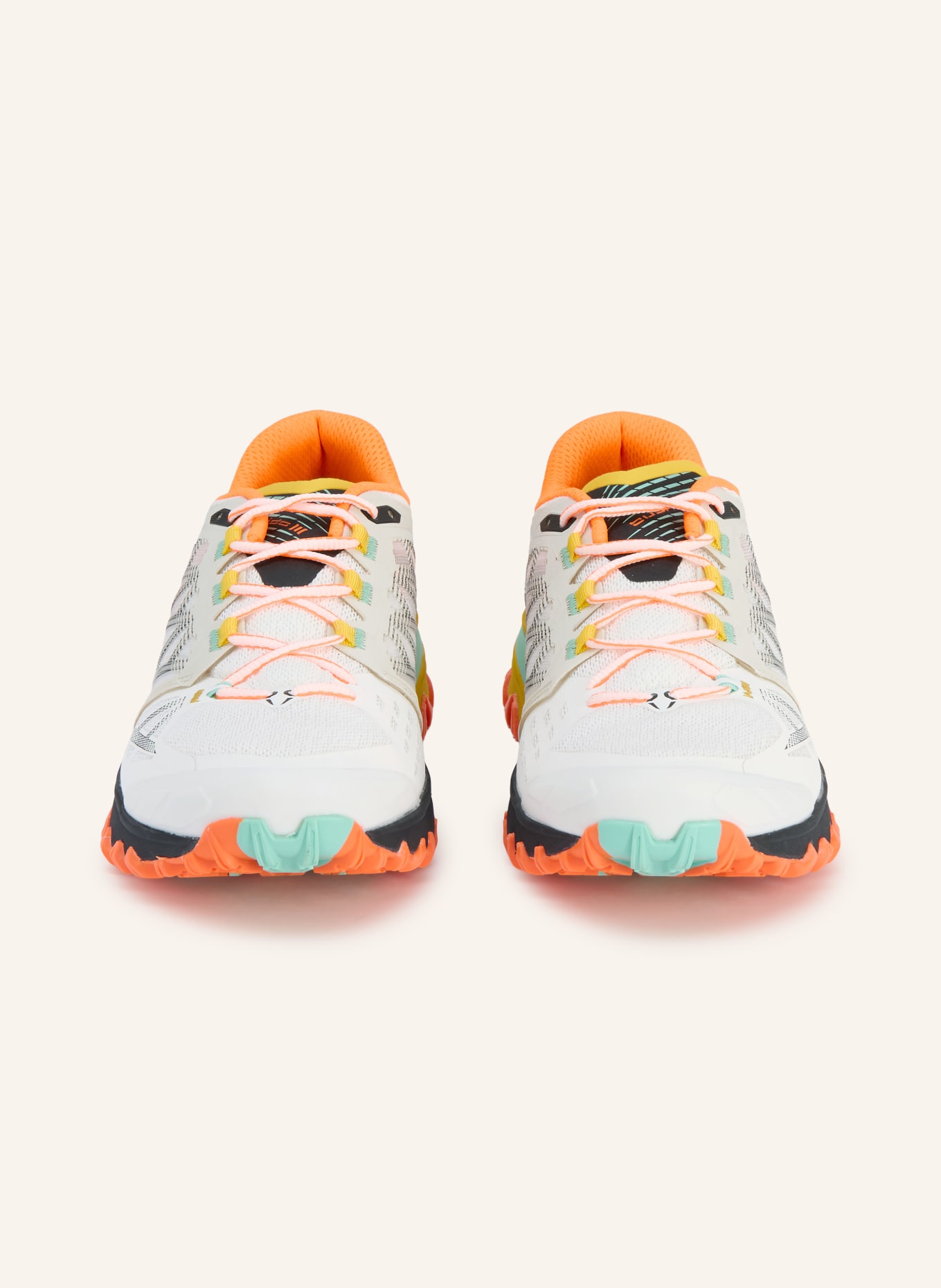 LA SPORTIVA Trailrunning-Schuhe BUSHIDO III: WEISS / NEONORANGE / GELB