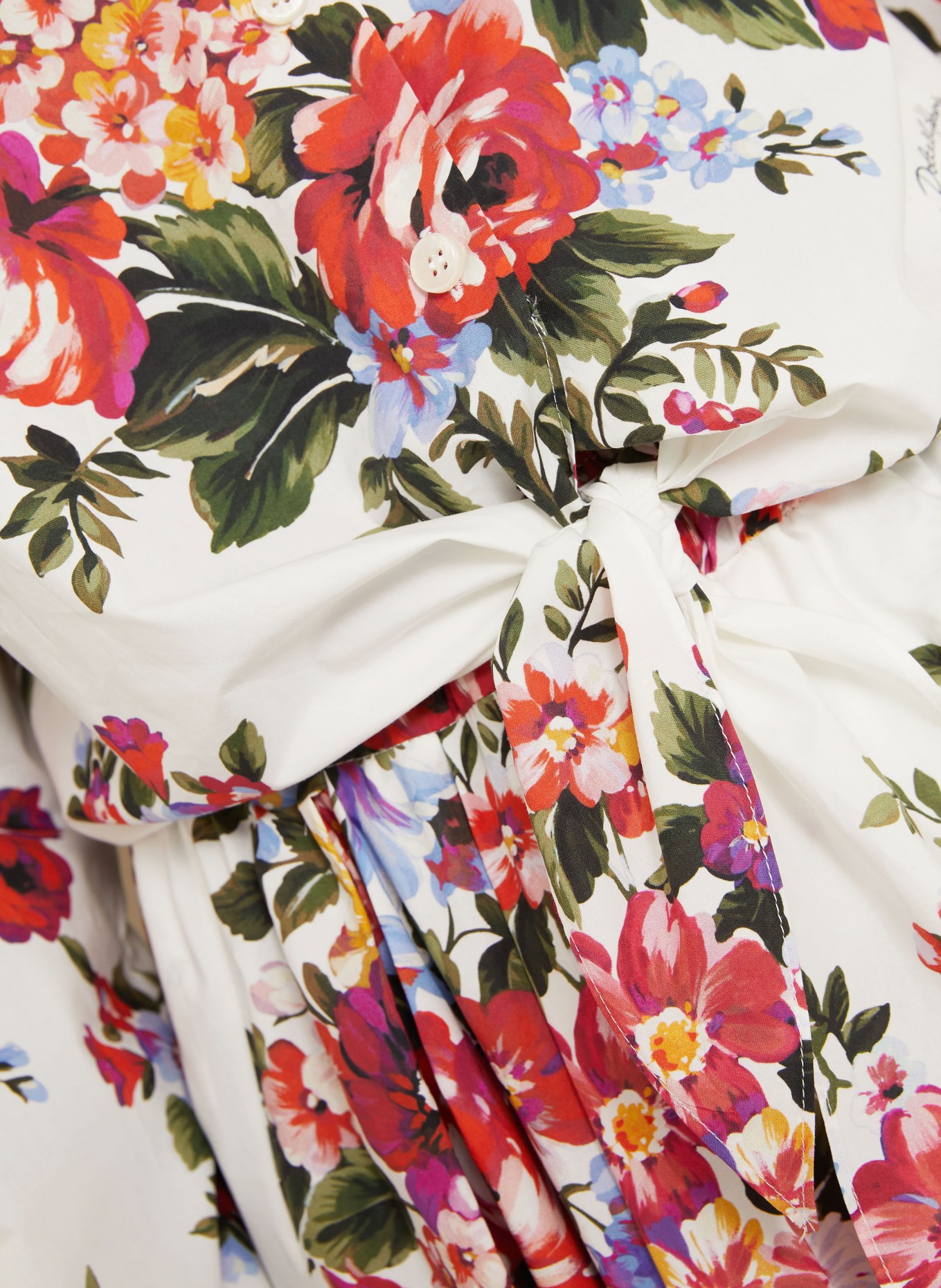 DOLCE & GABBANA chemise: BLANC / ROUGE / GROEN